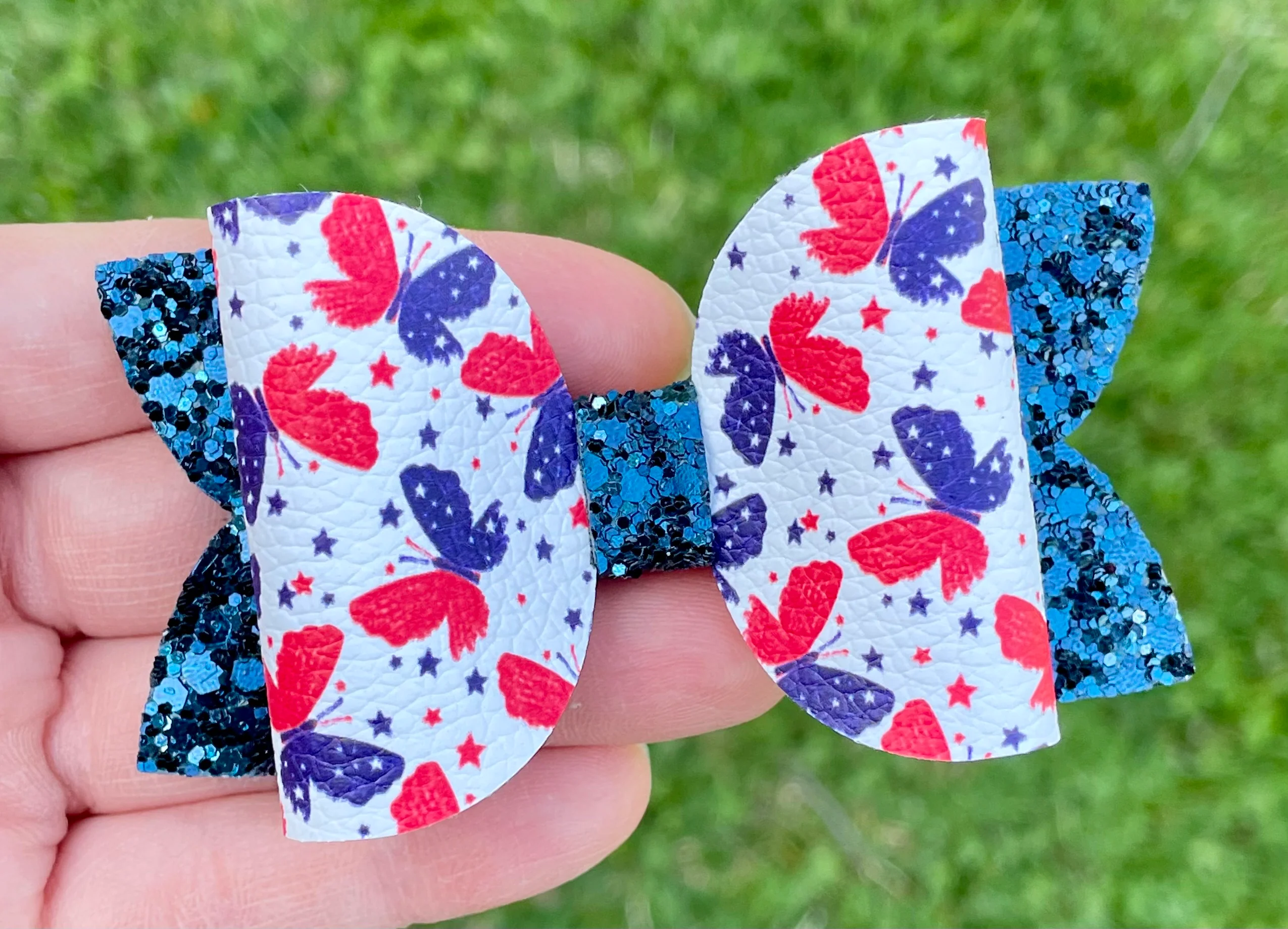 Patriotic Butterflies 3.5in Beauty