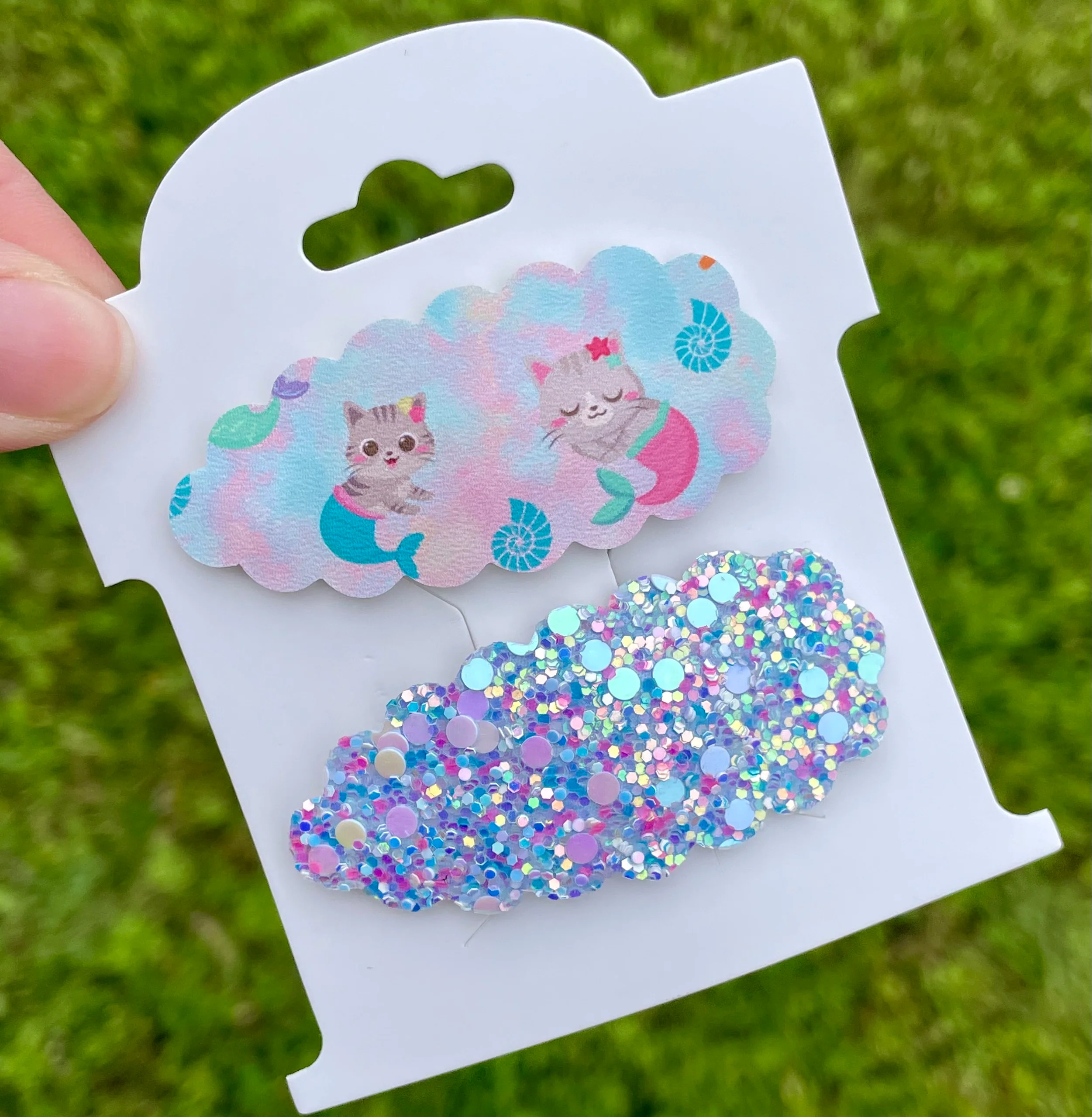 Purr-Maid & Glitter Snap Clips