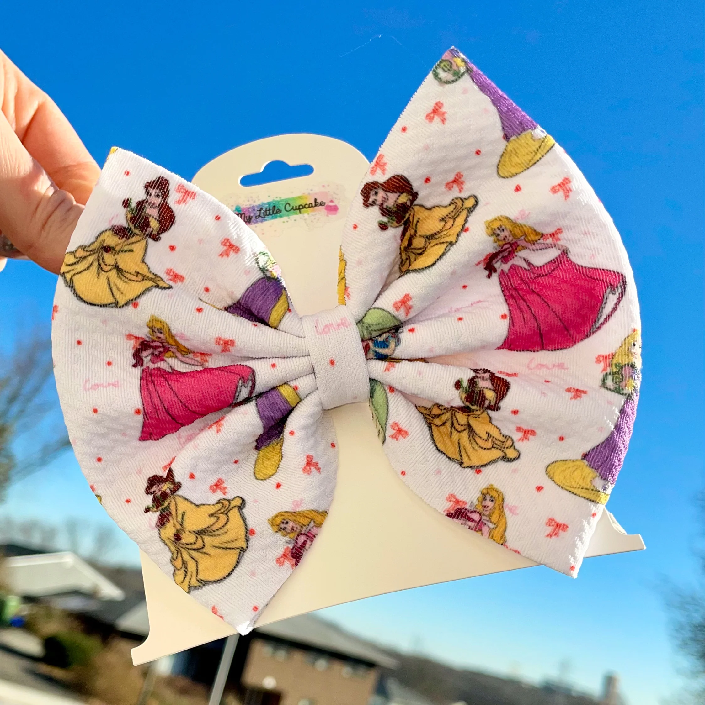 Princess Vday Fabric Bow