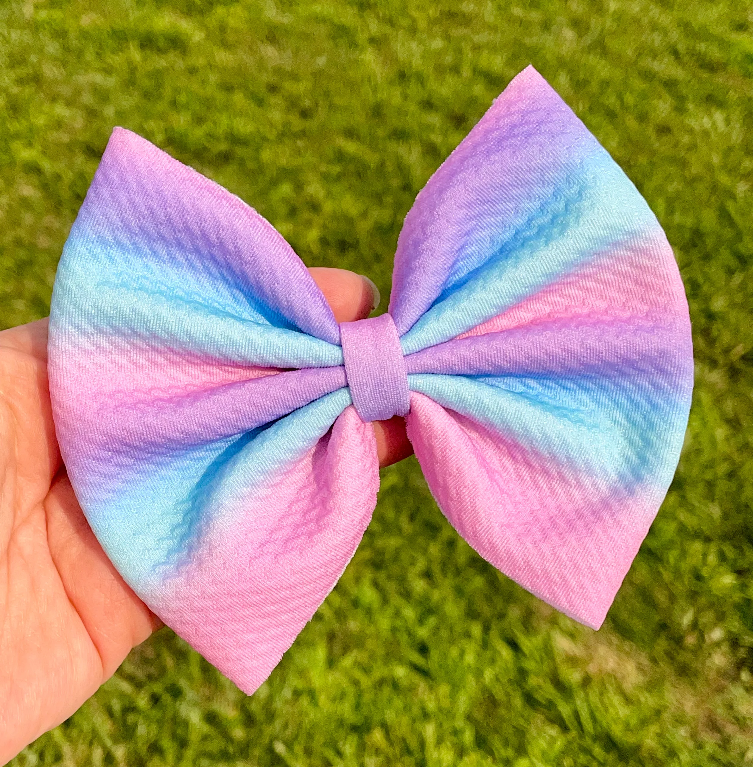 Fantasy Ombre Fabric Bow