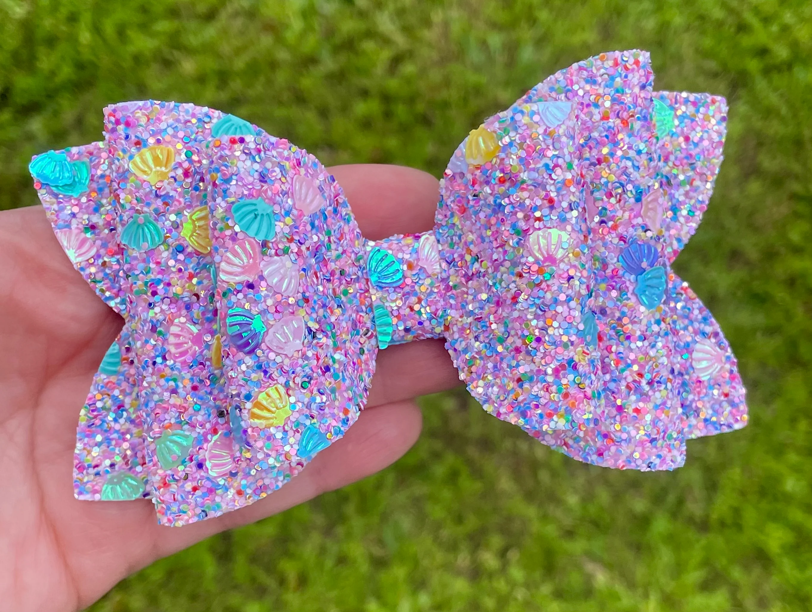 Seashell Glitter 5in Double Stack