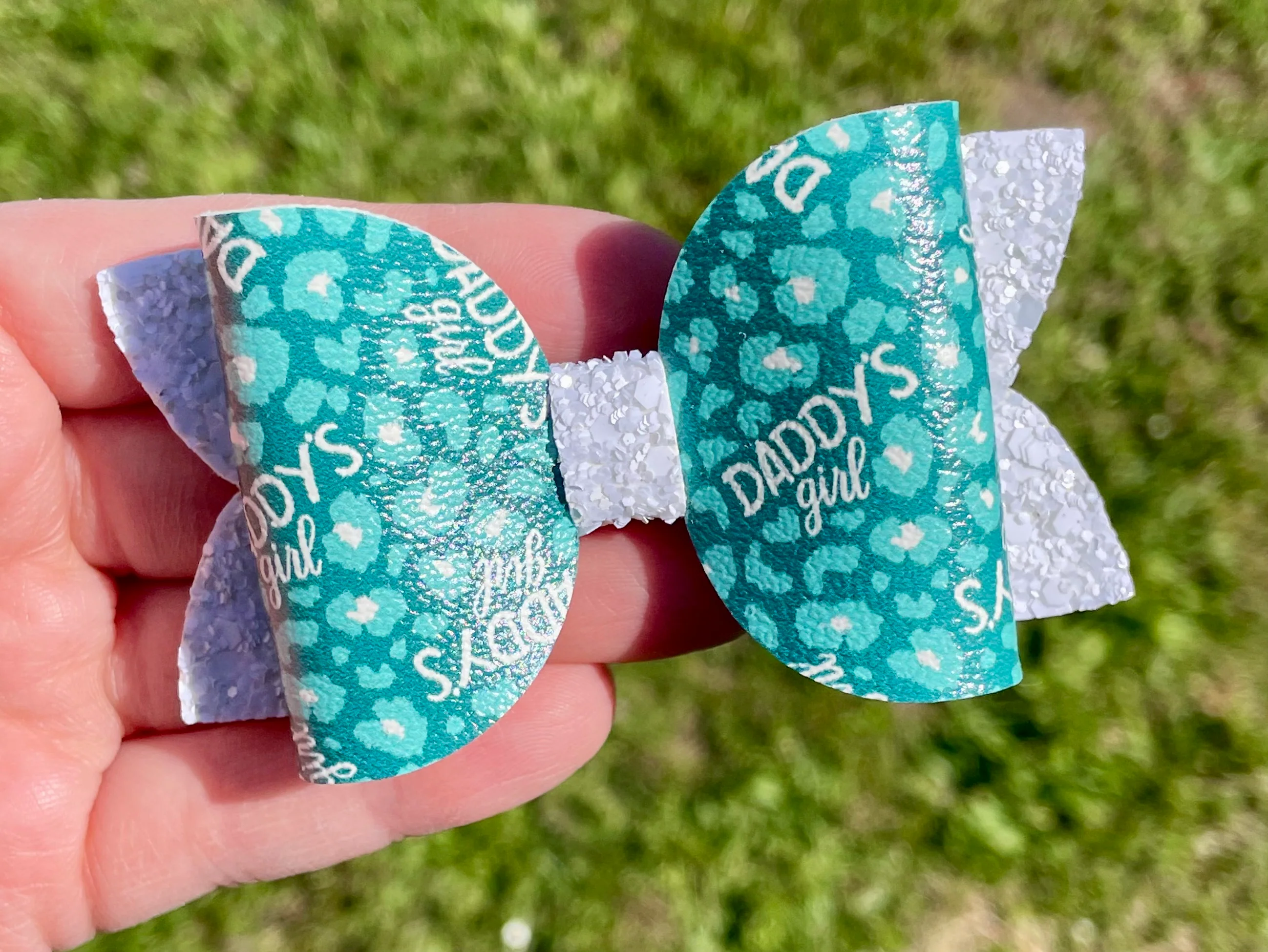 Daddy’s Girl Teal Leopard 3.5in Beauty