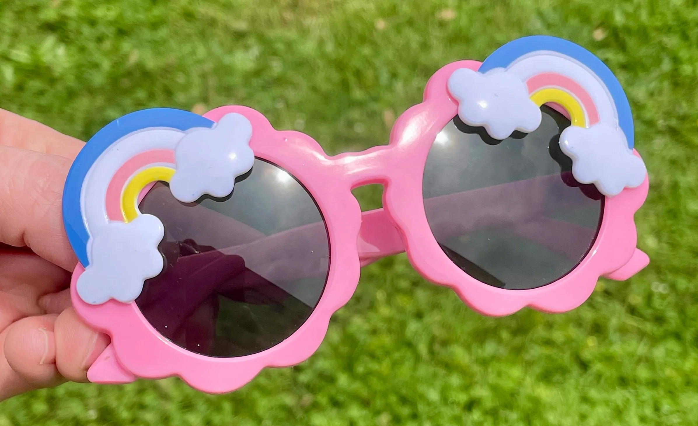 Pink with Rainbow Sunnies