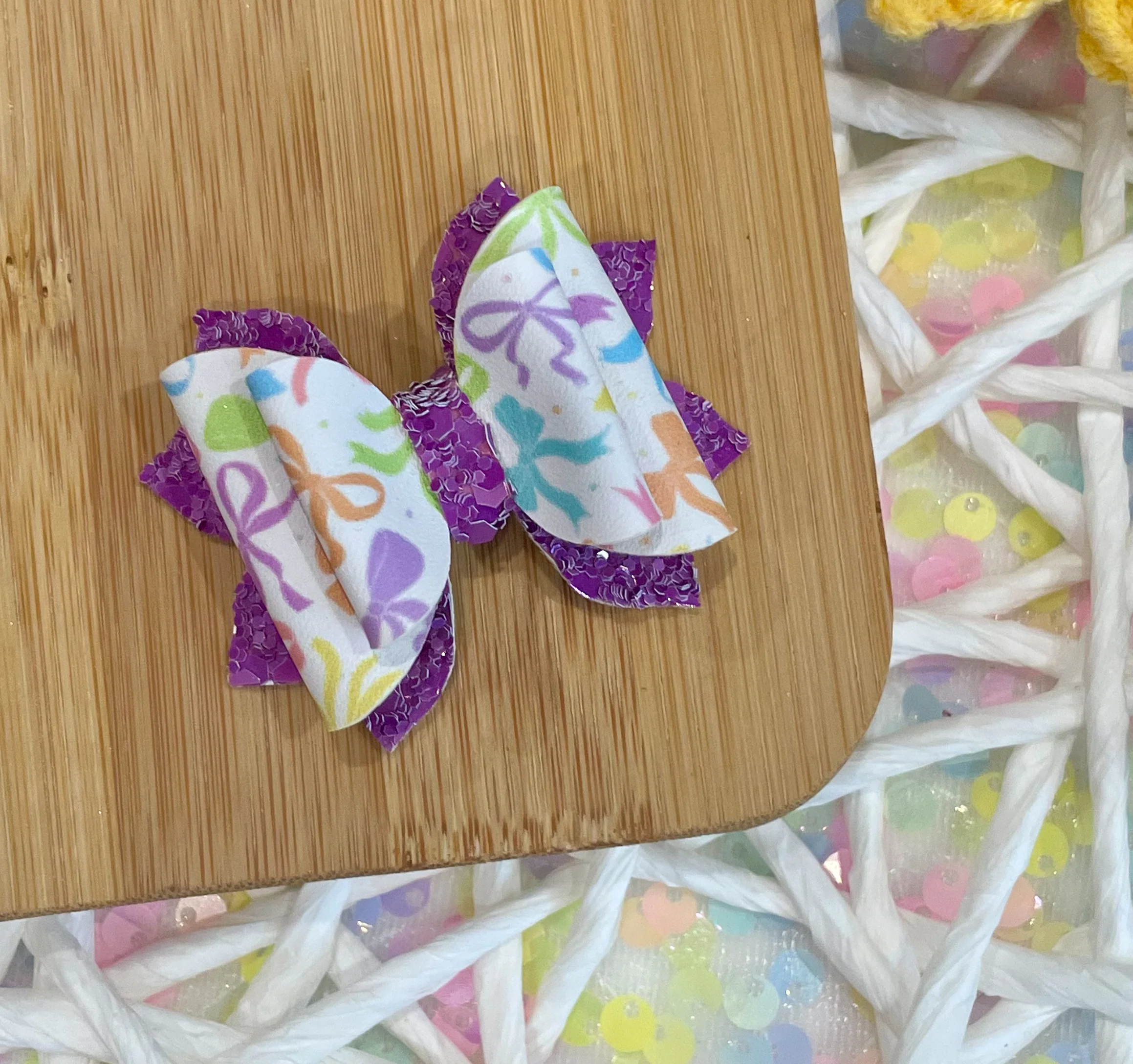 Colorful Bows 2in Jasmine