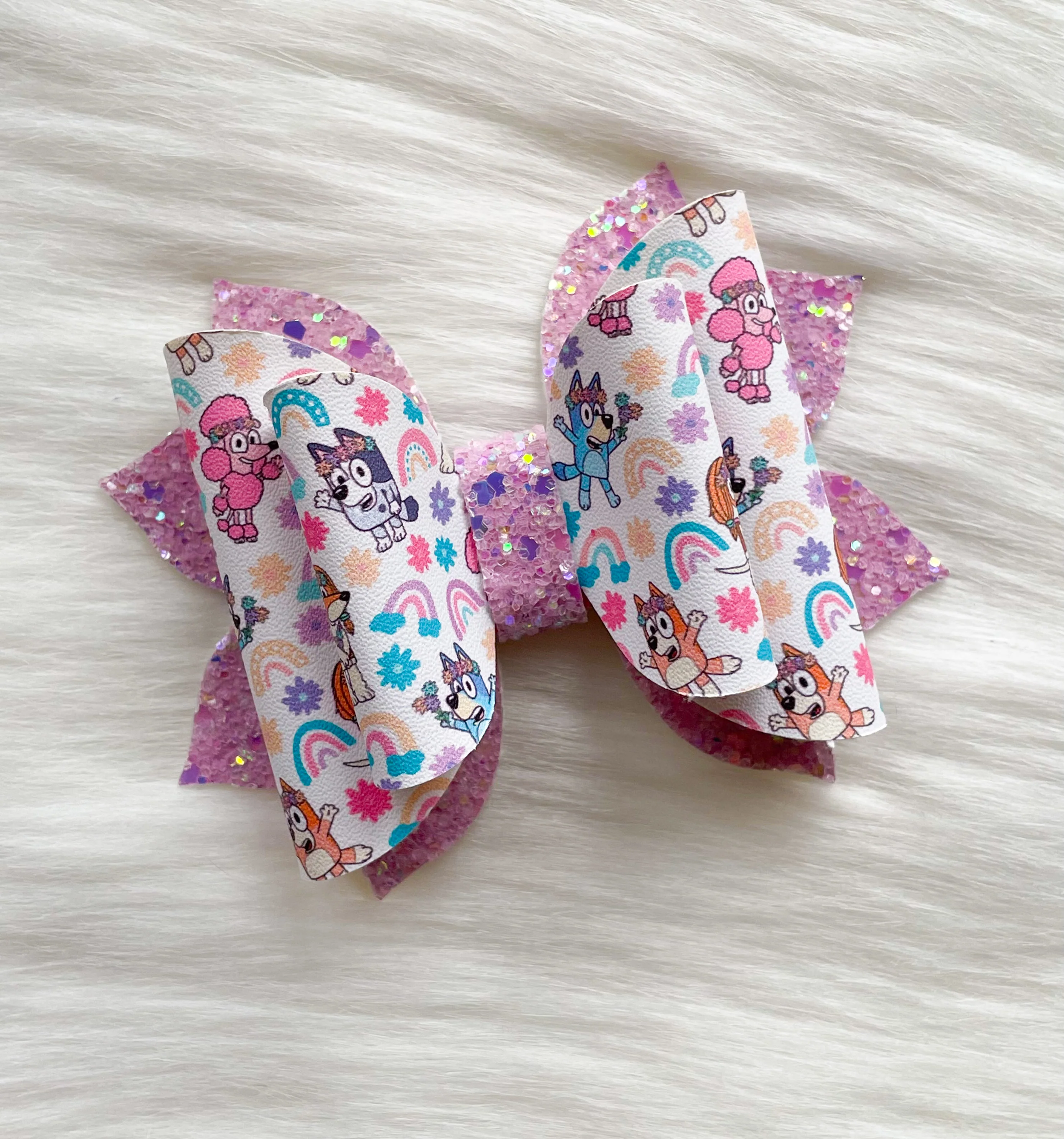 Bluey & Friends Rainbows 3.5in Jasmine Bow