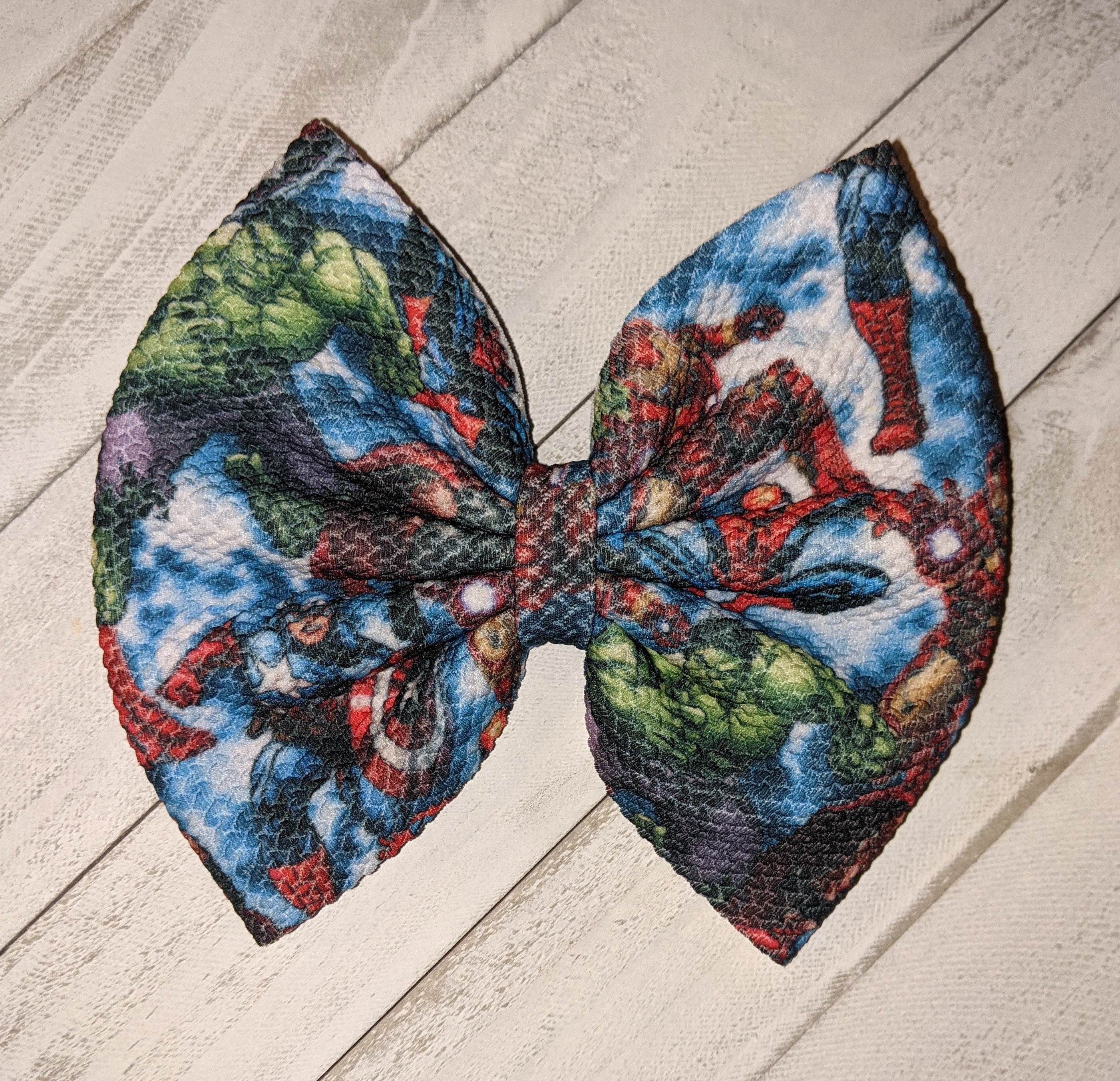 Superheros Fabric Bow