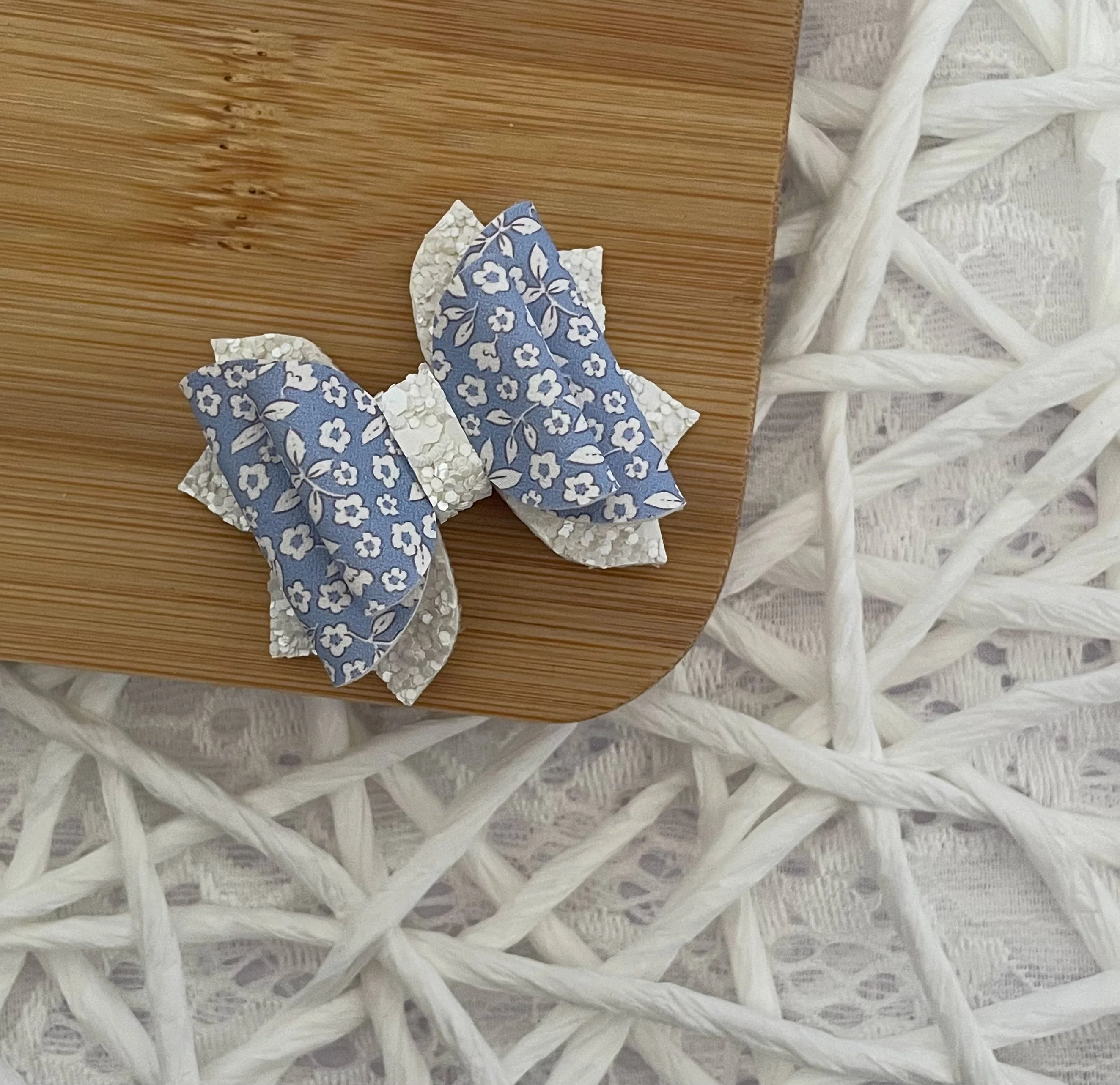 Blue & White Micro Floral 2in Jasmine