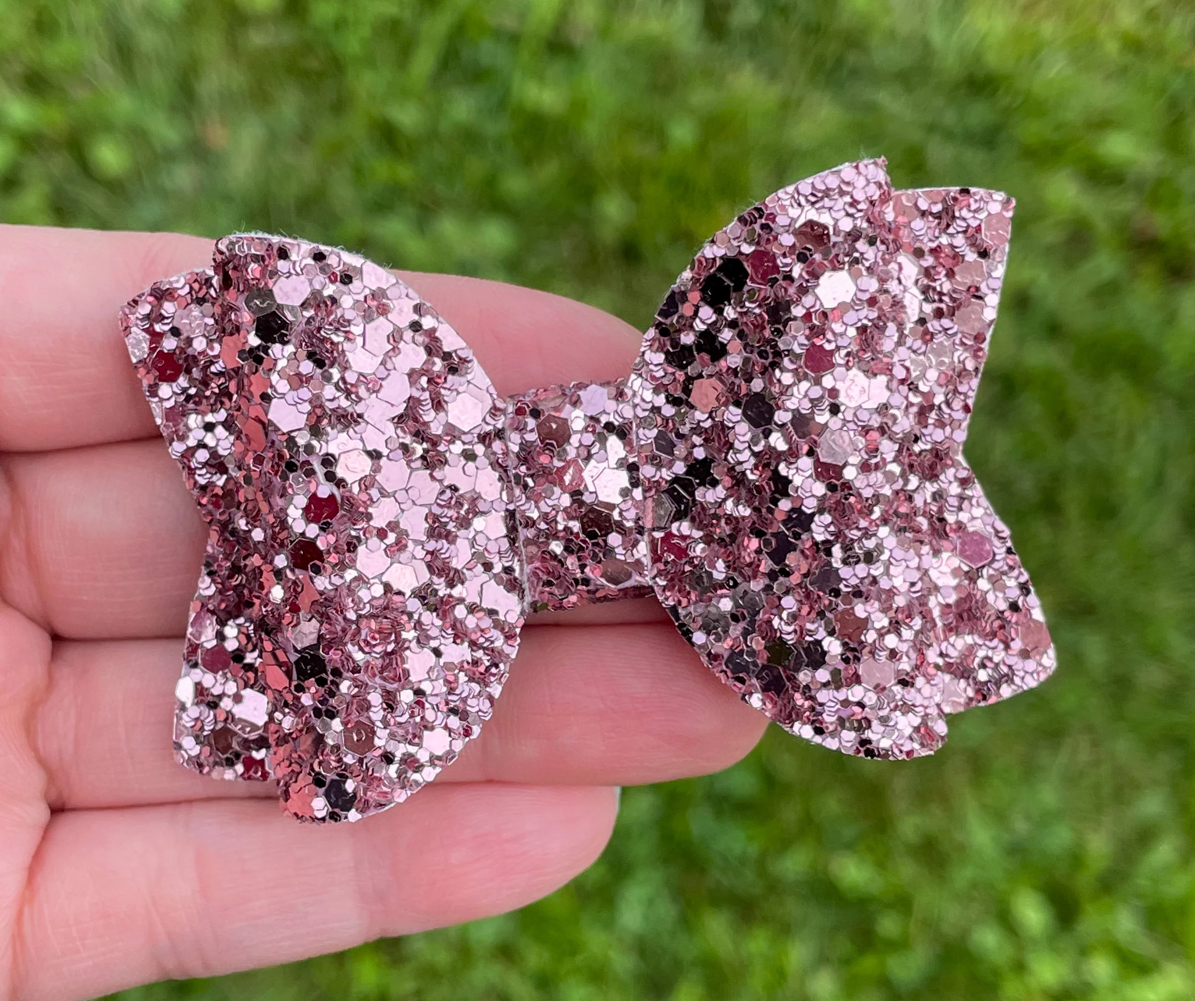 Dusty Rose Glitter 3in Original