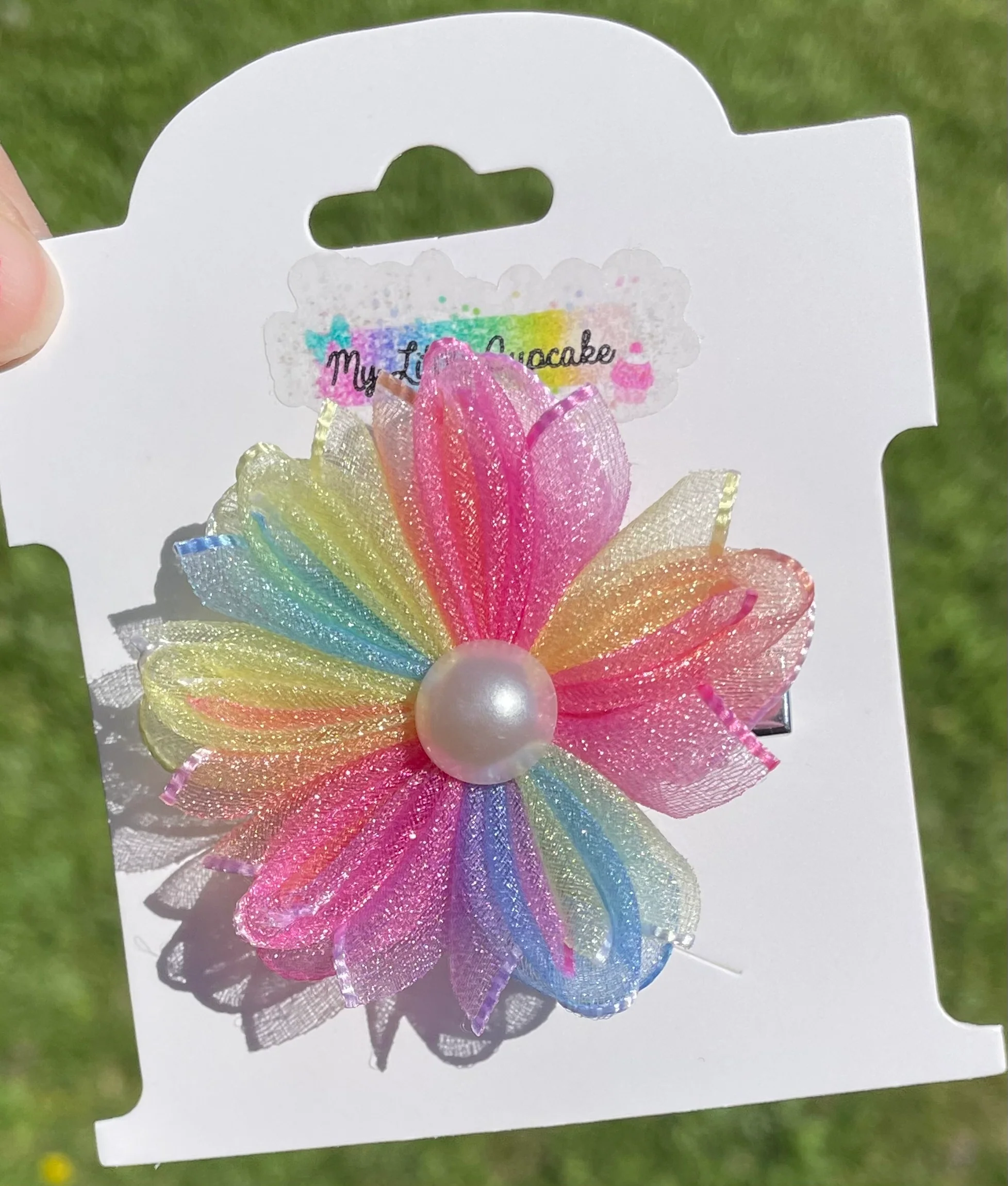 Tulle Flower Clip