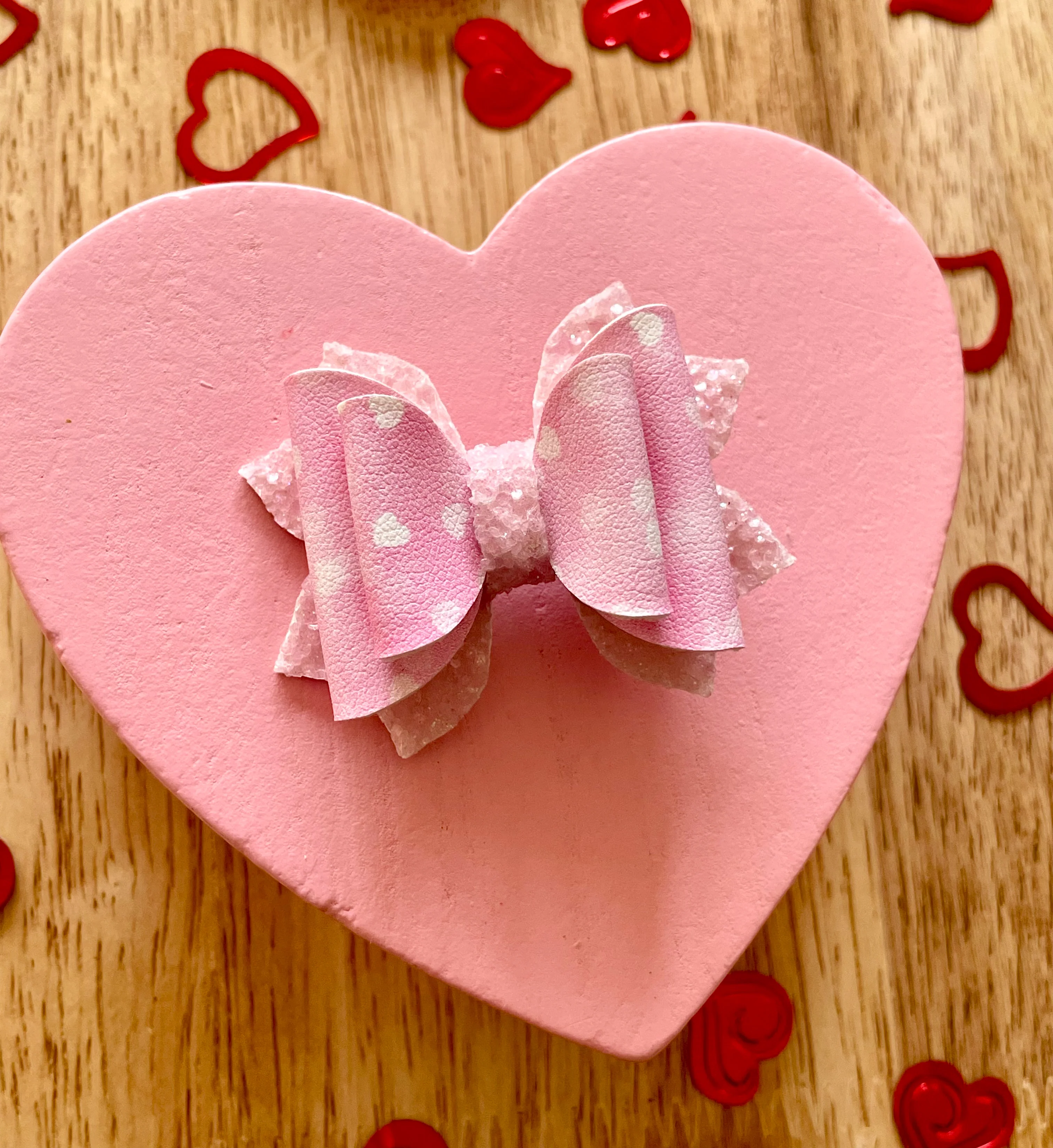Pink Shimmer Hearts 2in Jasmine