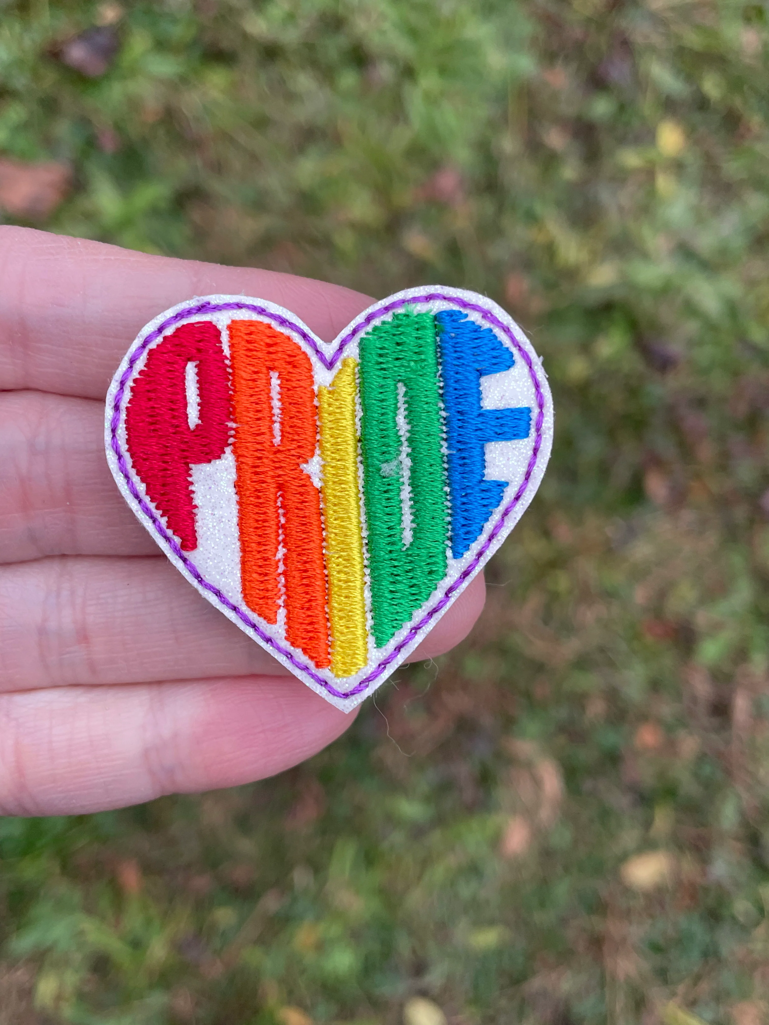 Pride Heart Feltie Clip