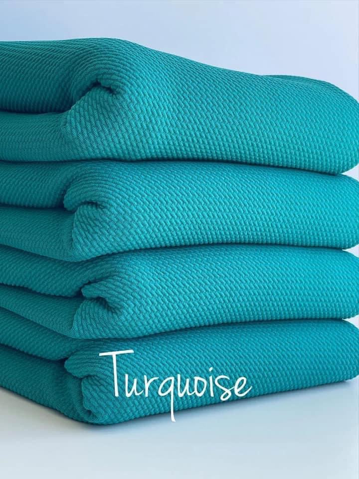 Turquoise Fabric Bow