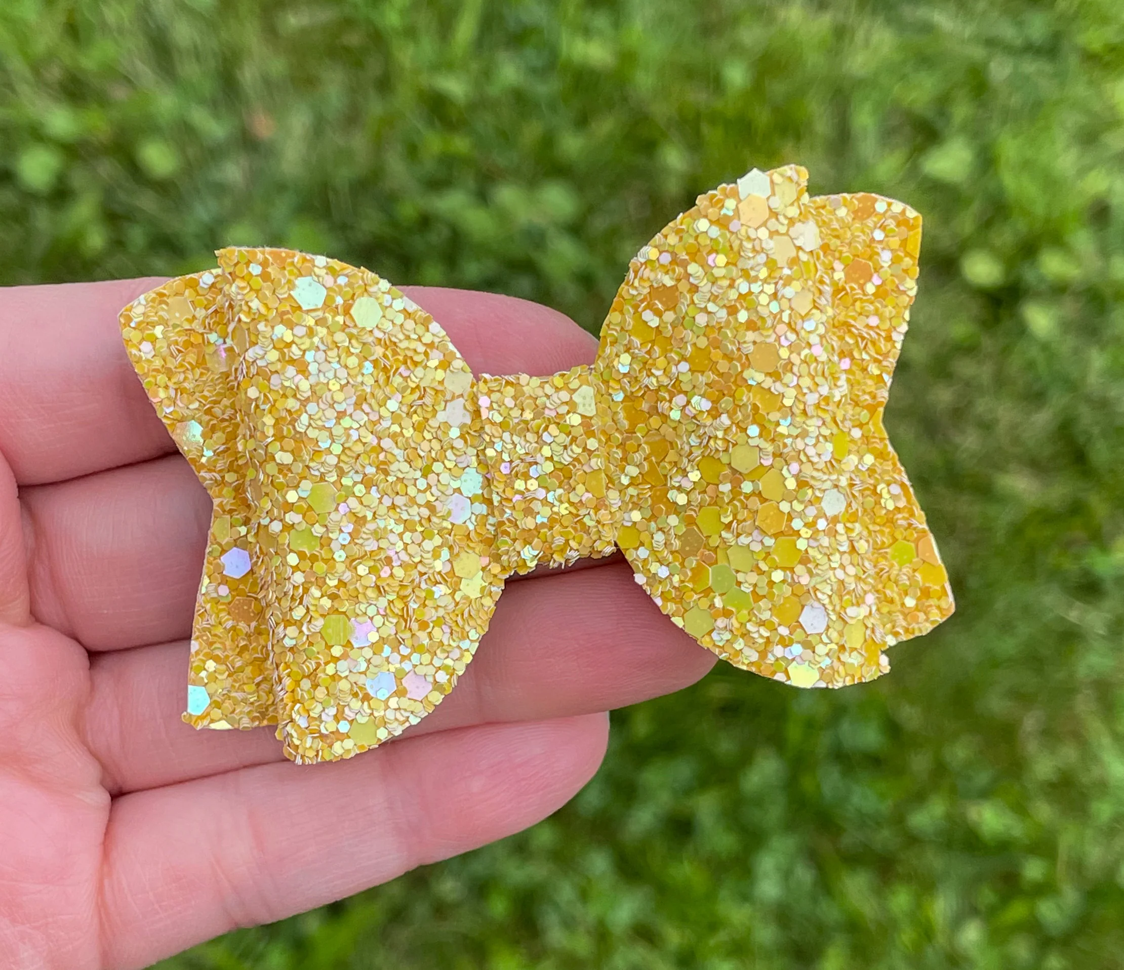 Sunny Yellow Glitter 3in Original