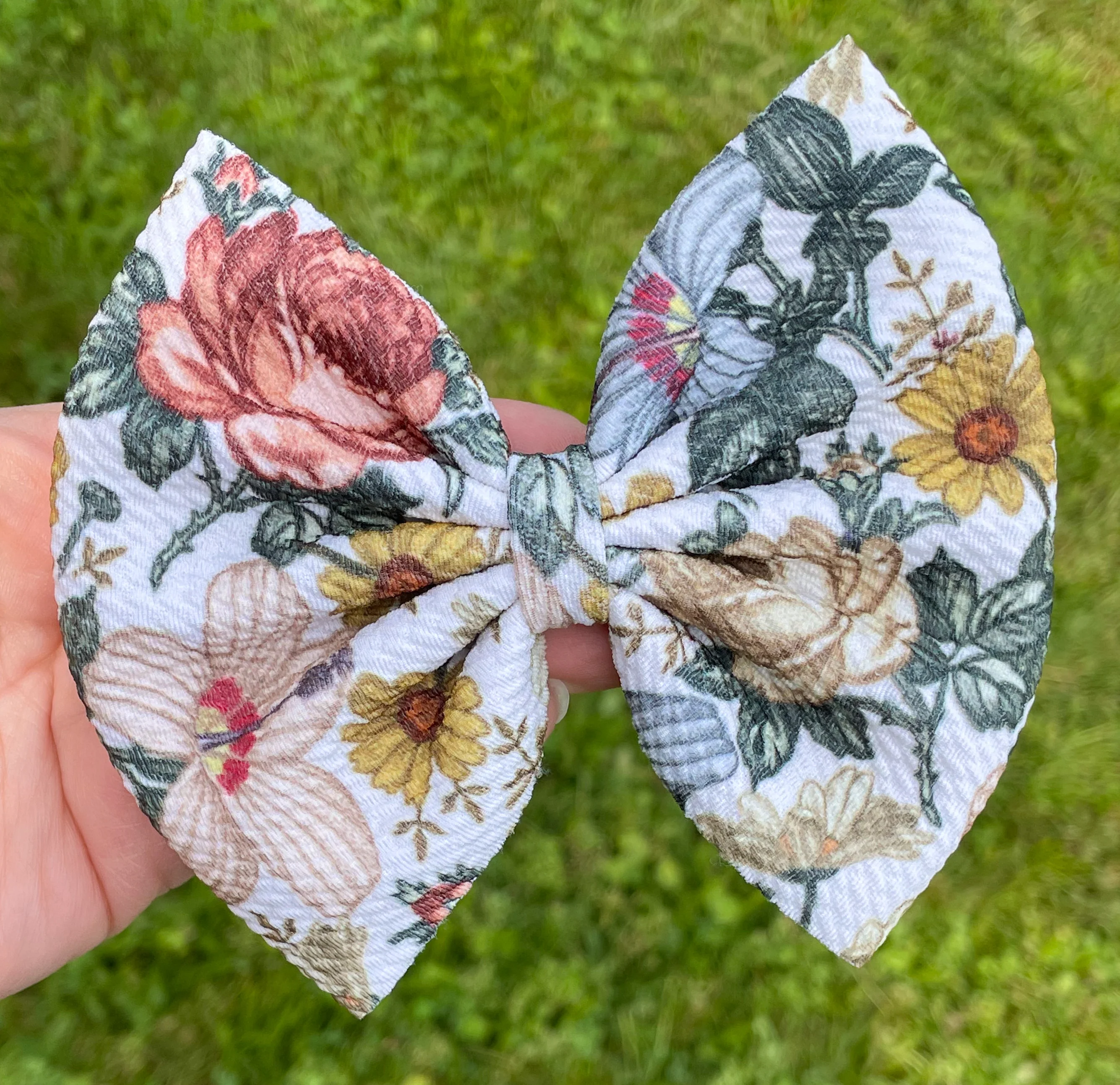 Fall Prints Fabric Bows