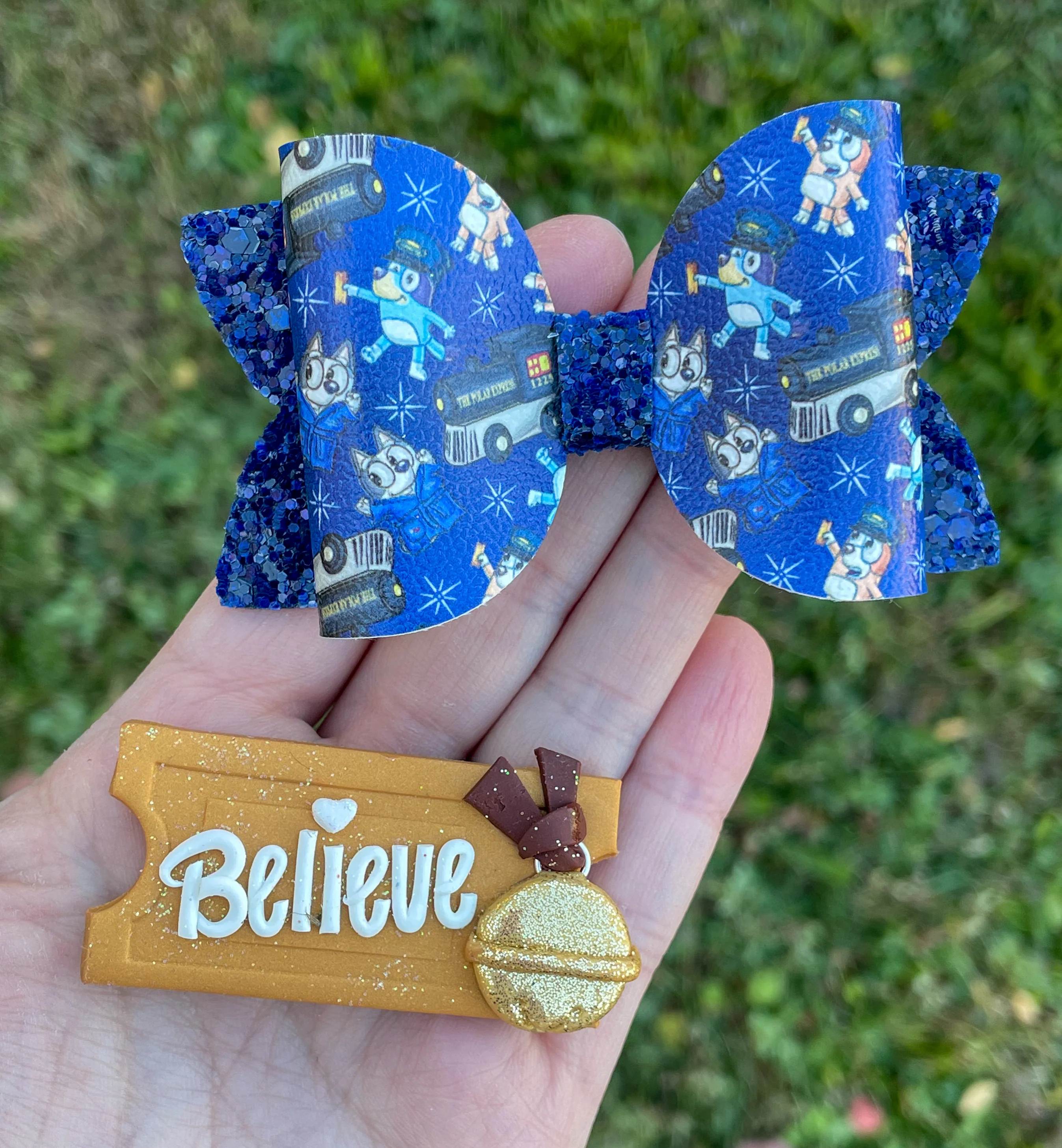 Polar Express Blue Dog 3.5in Beauty & Clay