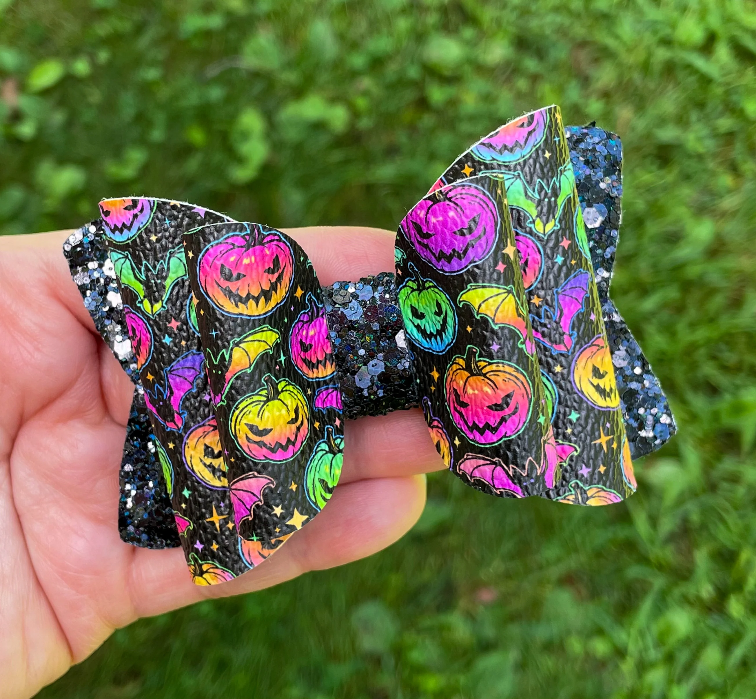 Neon Pumpkins 4in Double Original