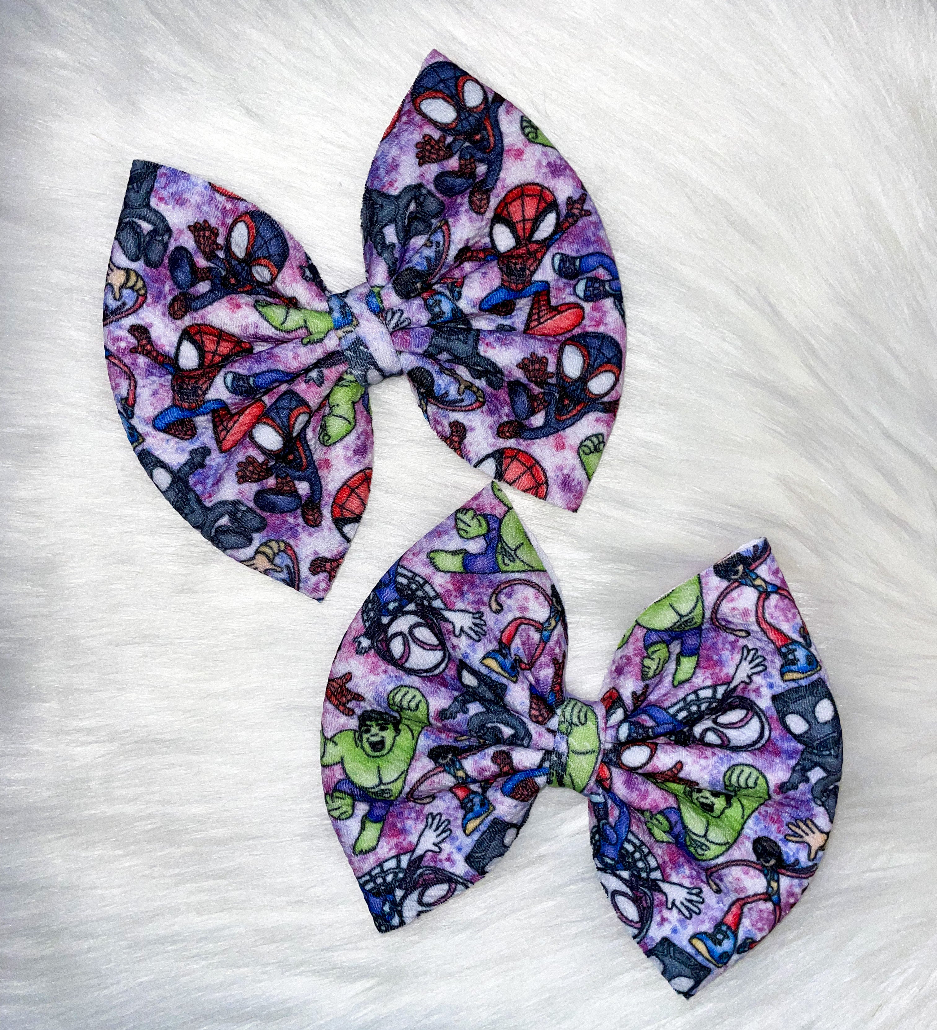 Spidey &  Friends Fabric Bow