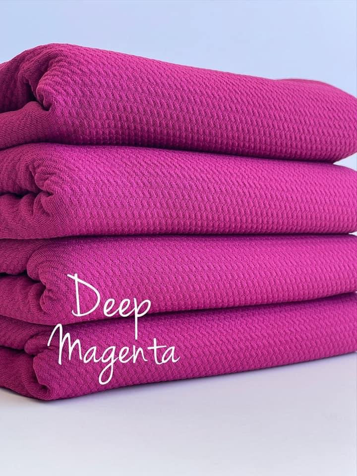 Deep Magenta Fabric Bow