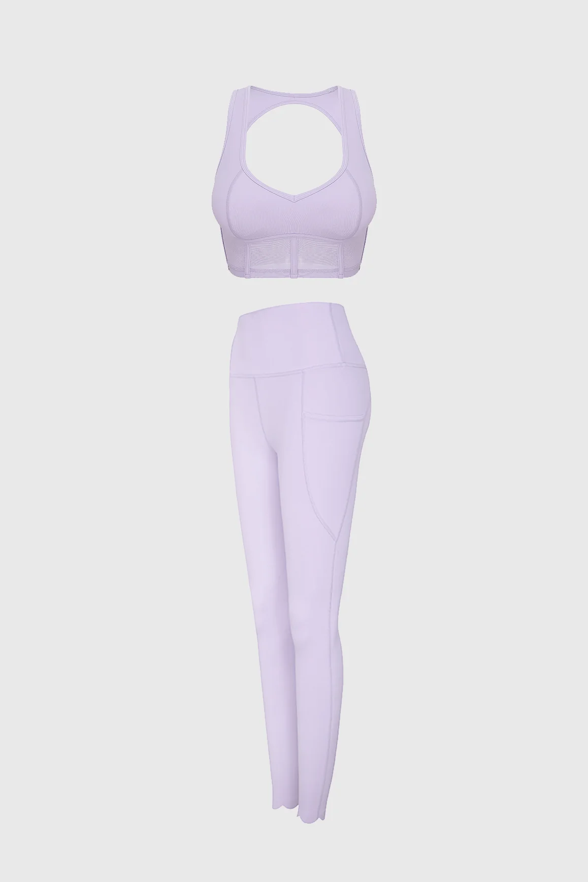 WISKII Mesh Corset Bra + 7/8 High-Waist Médano Legging