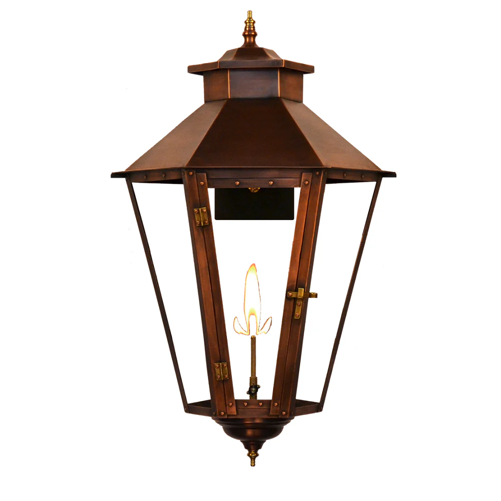 Bayou Street Lantern with Standard Wall Mount