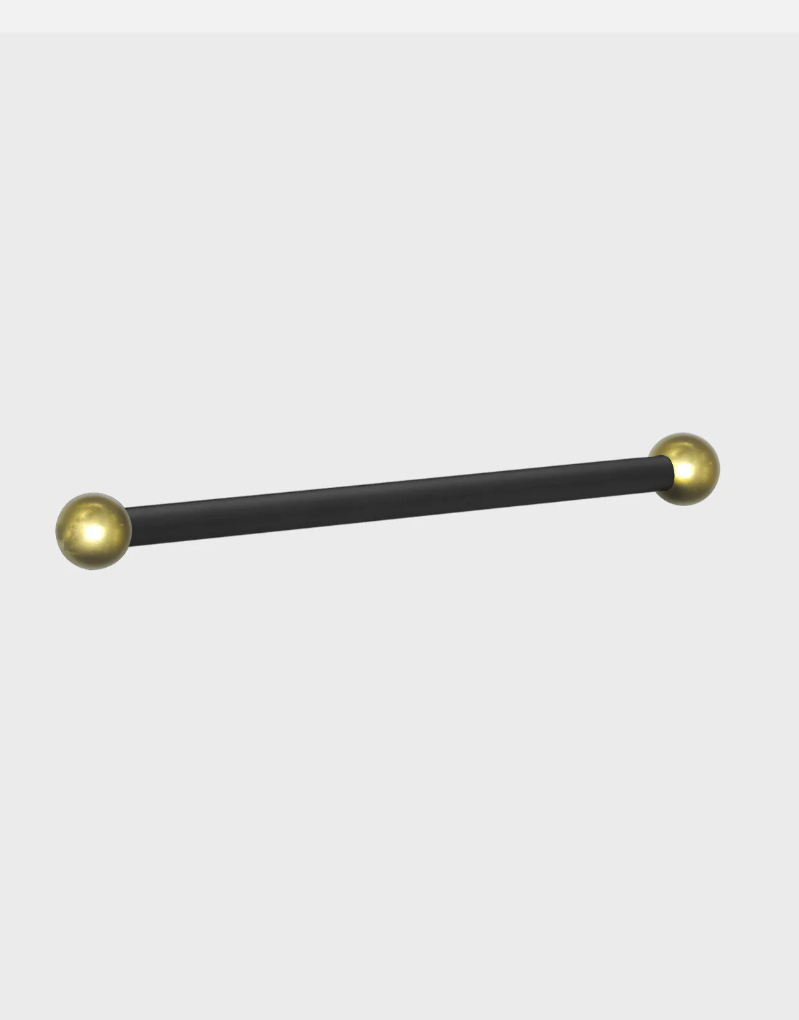 Black Plastic Ladder Rest Kit w/ Gold Balls