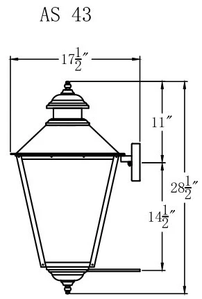 Adams Street with Standard Wall Mount