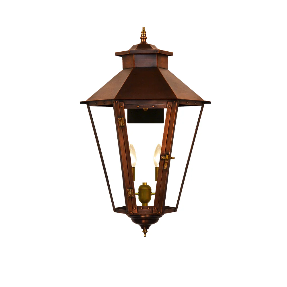 Bayou Street Lantern with Standard Wall Mount