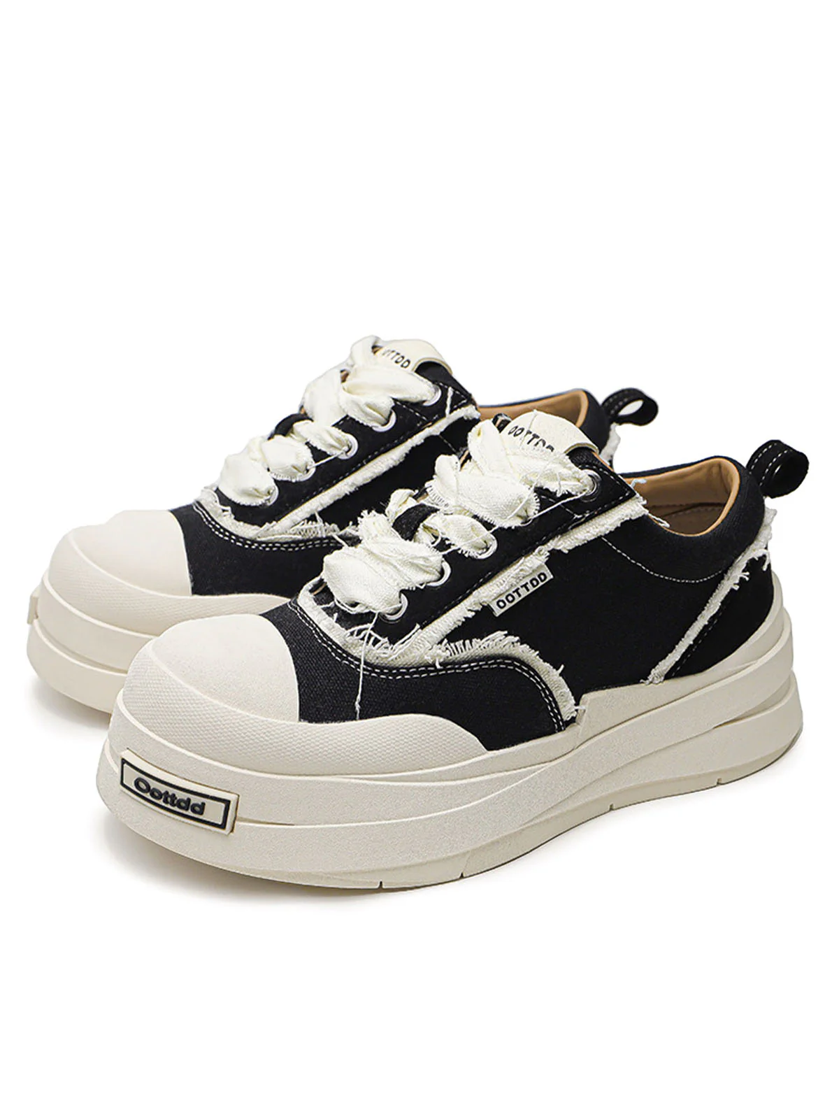 Raggedy Round Toe Sneakers - 2368