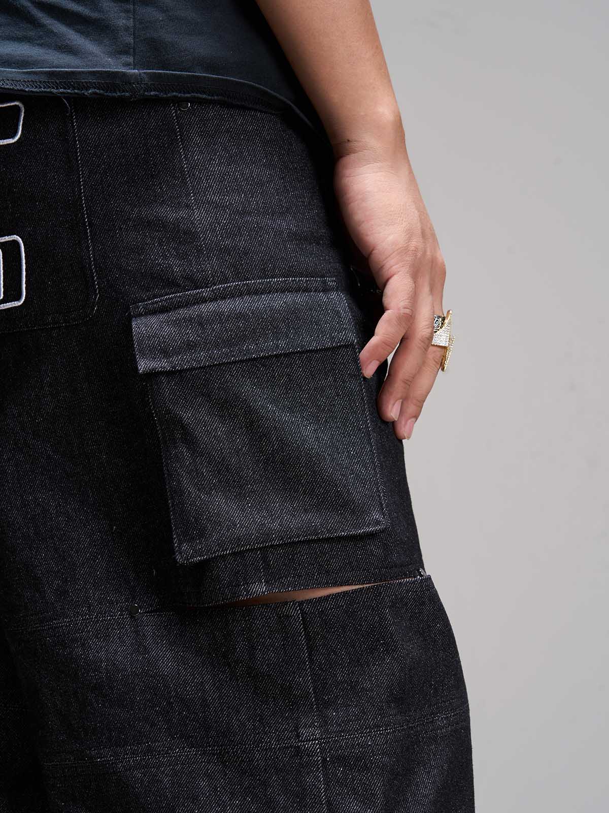 Original Side Cut Cargo Jort - 2361