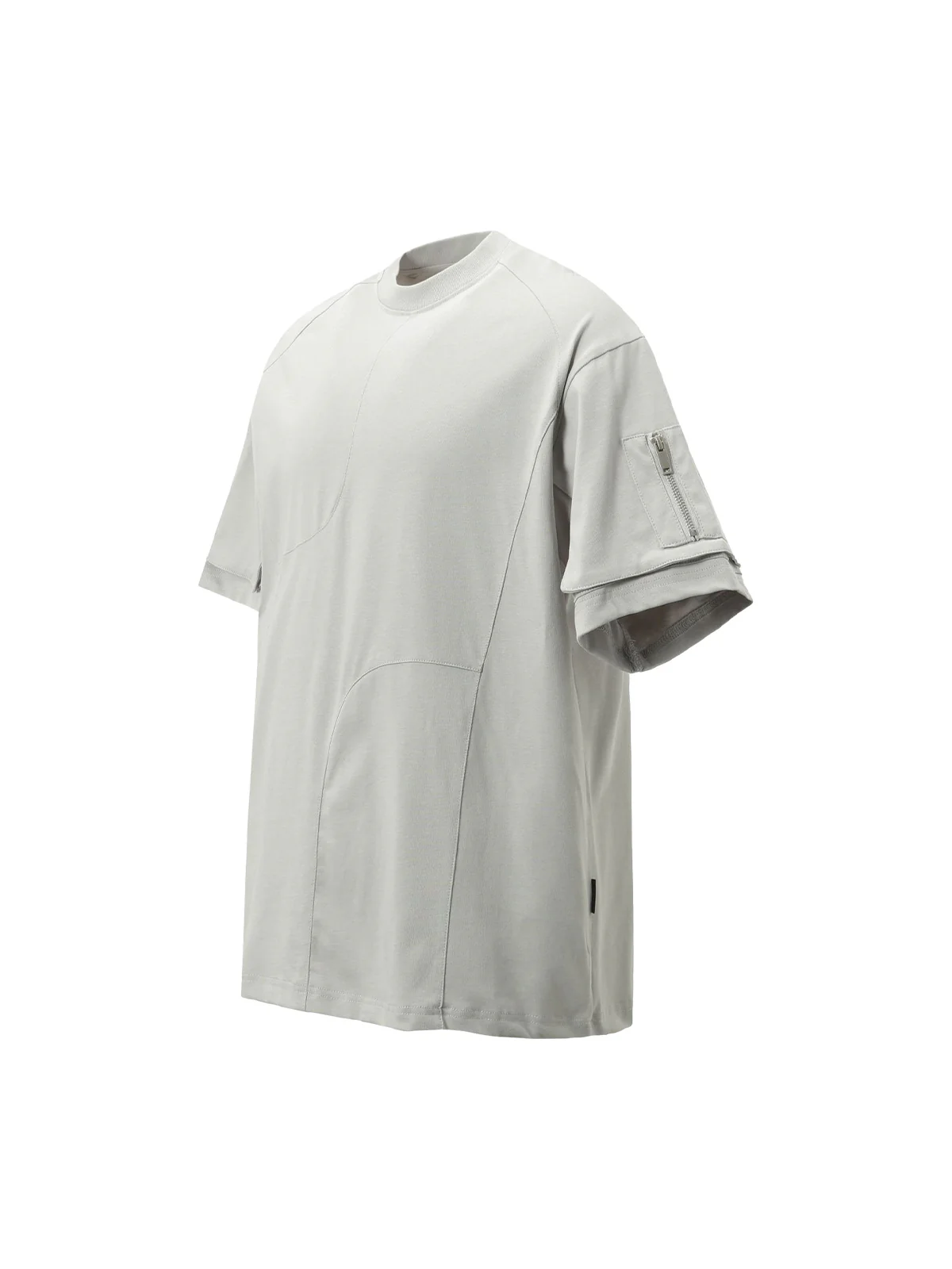 Retro Washed Deconstruction Functional Pocket T-shirt