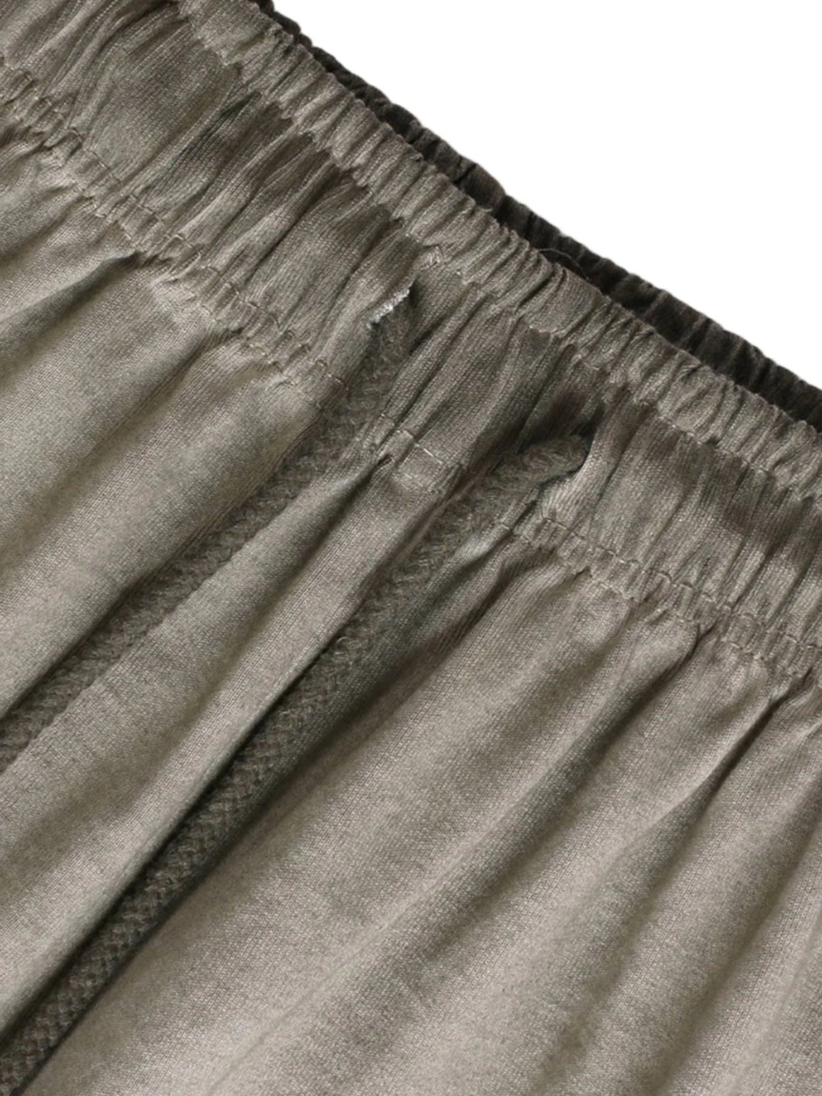 Distressed Washed Drawstring Shorts