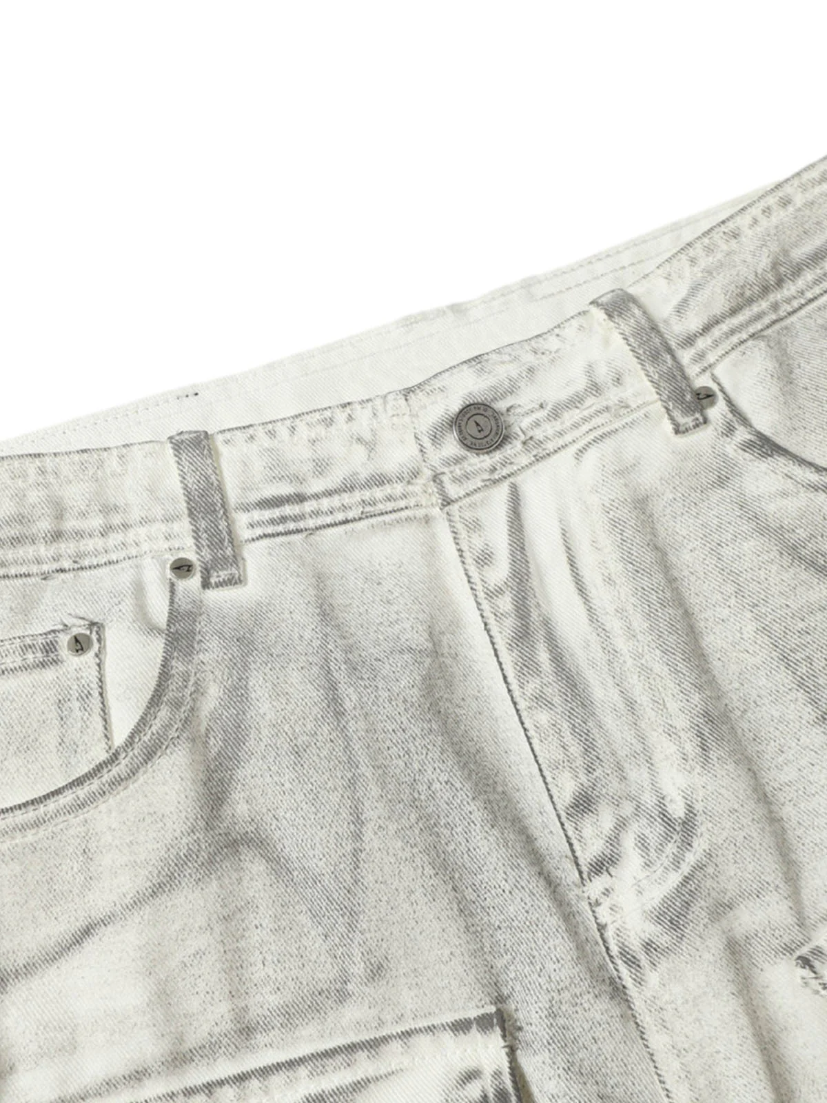 Distressed Multi-Pocket Cargo Shorts