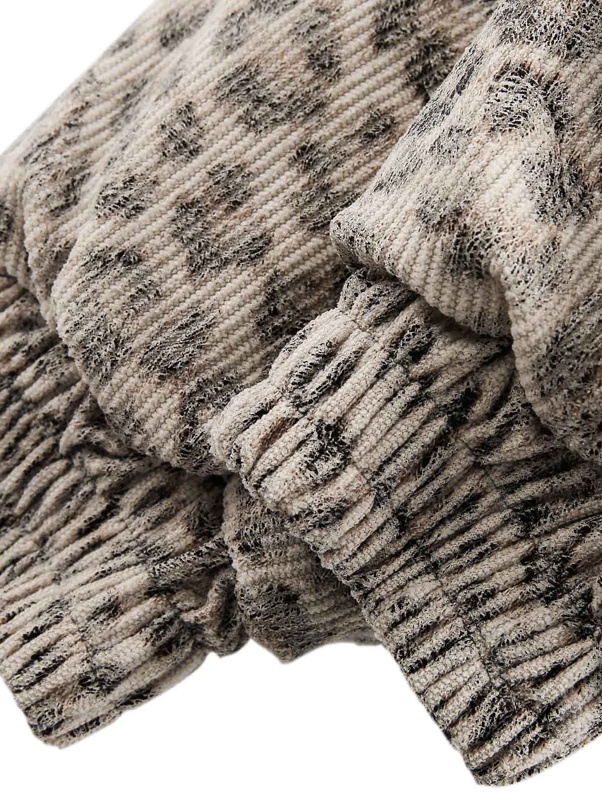 Cheetah Print Mink Fur Hooded Jacket - 2270