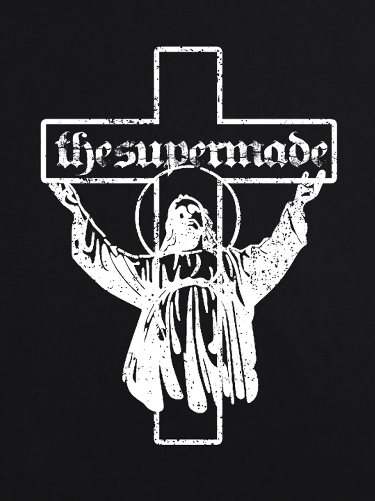 Original Distressed Cross Graphic T-Shirt