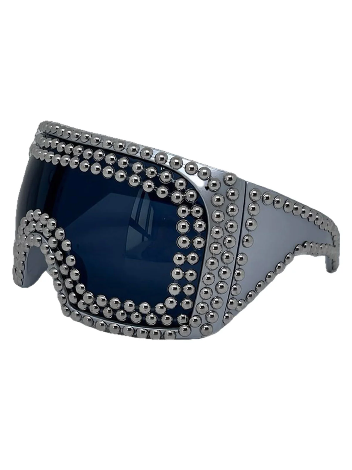 Punk Party Oversized Square Studded Sunglasses