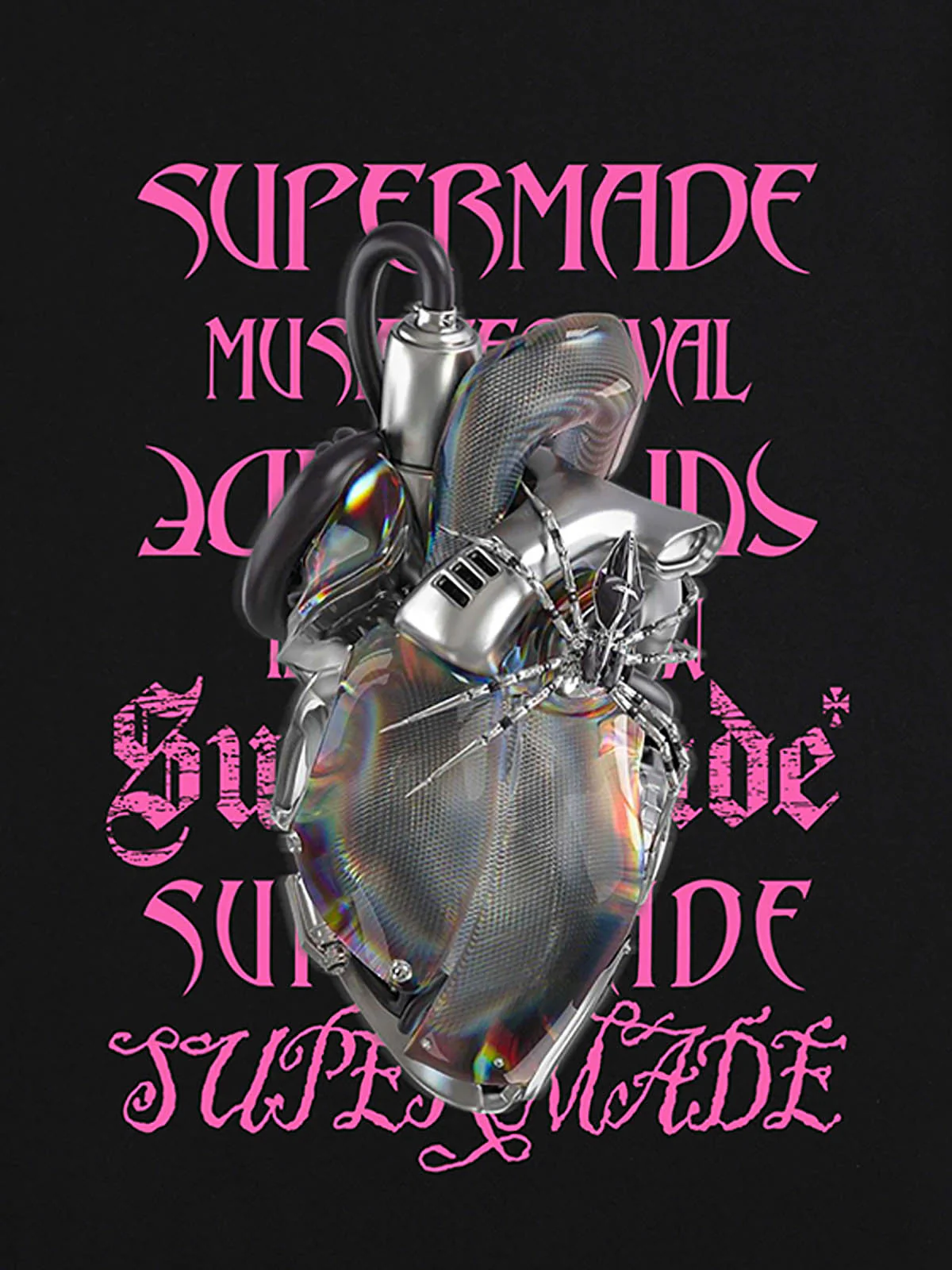 Cyberpunk Heart Graphic T-Shirt