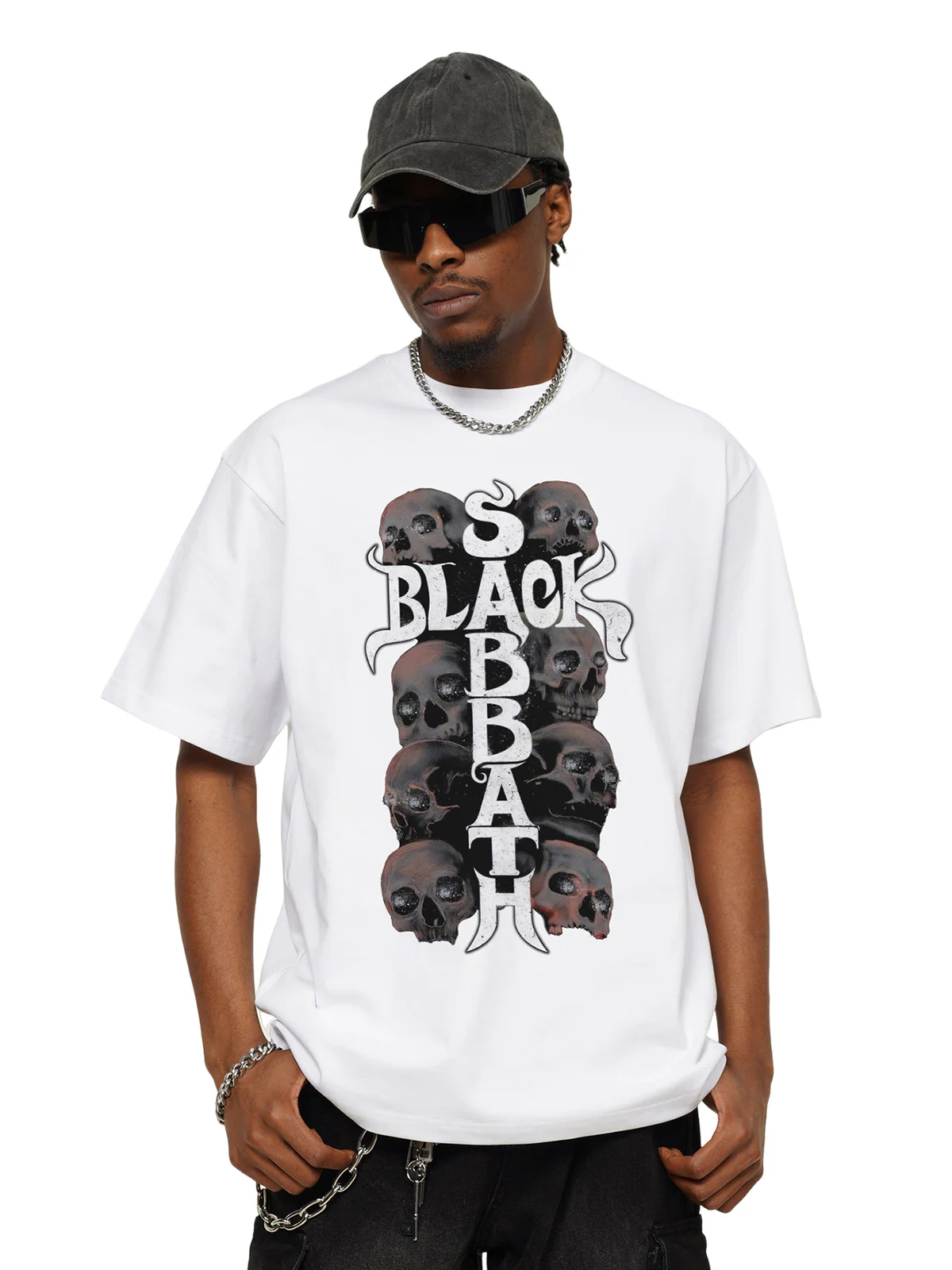 Street Skull Graphic T-Shirt