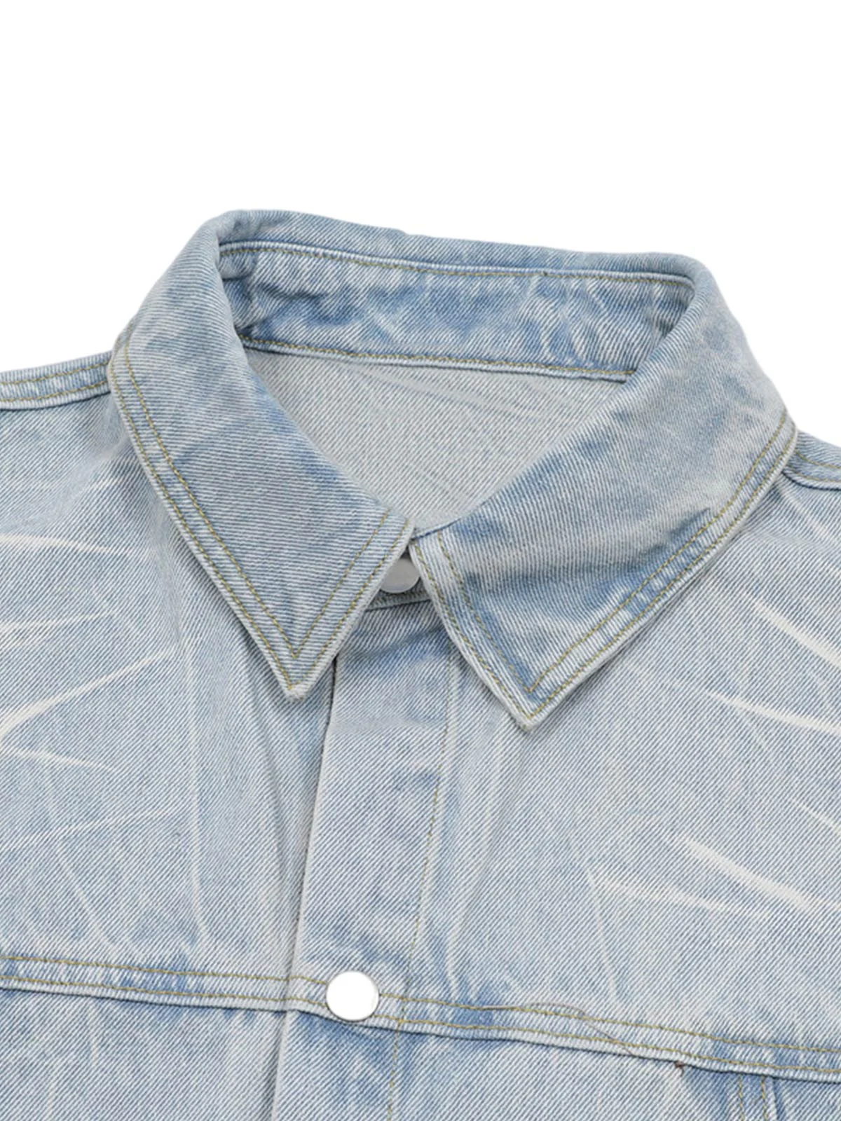 Short Sleeve Shirt & Shorts Denim Set