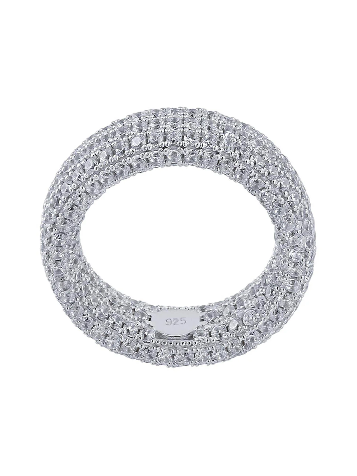 925 Sterling Silver Zircon Ring