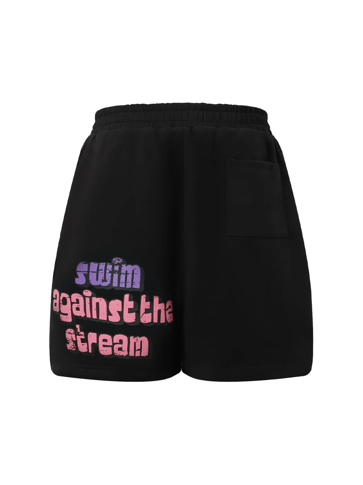 Graffiti Drawstring Cotton Shorts
