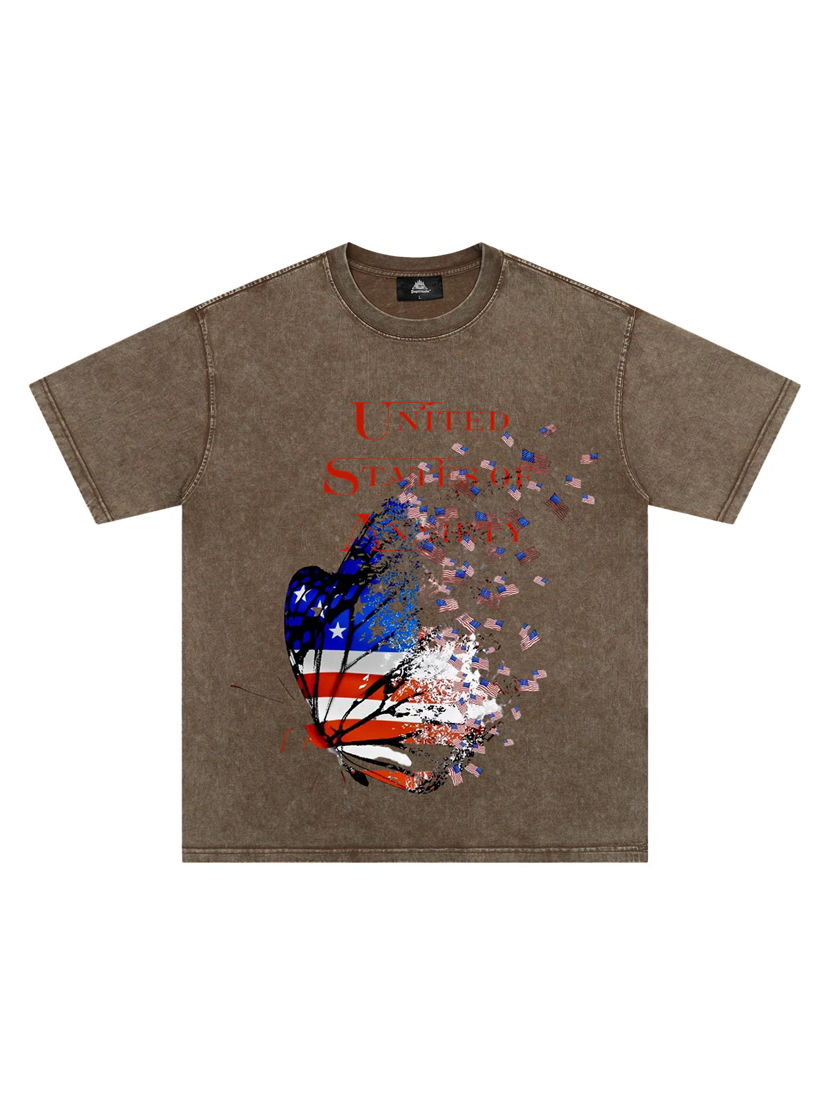 Orginal Street Broken Phantom Butterfly Independence Day T-shirt