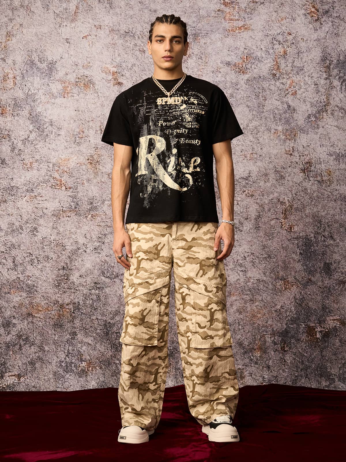 Camouflage Multi-Pocket Cargo Pants