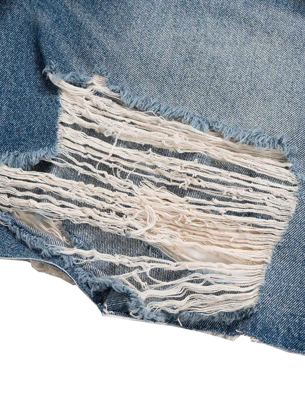 Street Ripped Denim Shorts