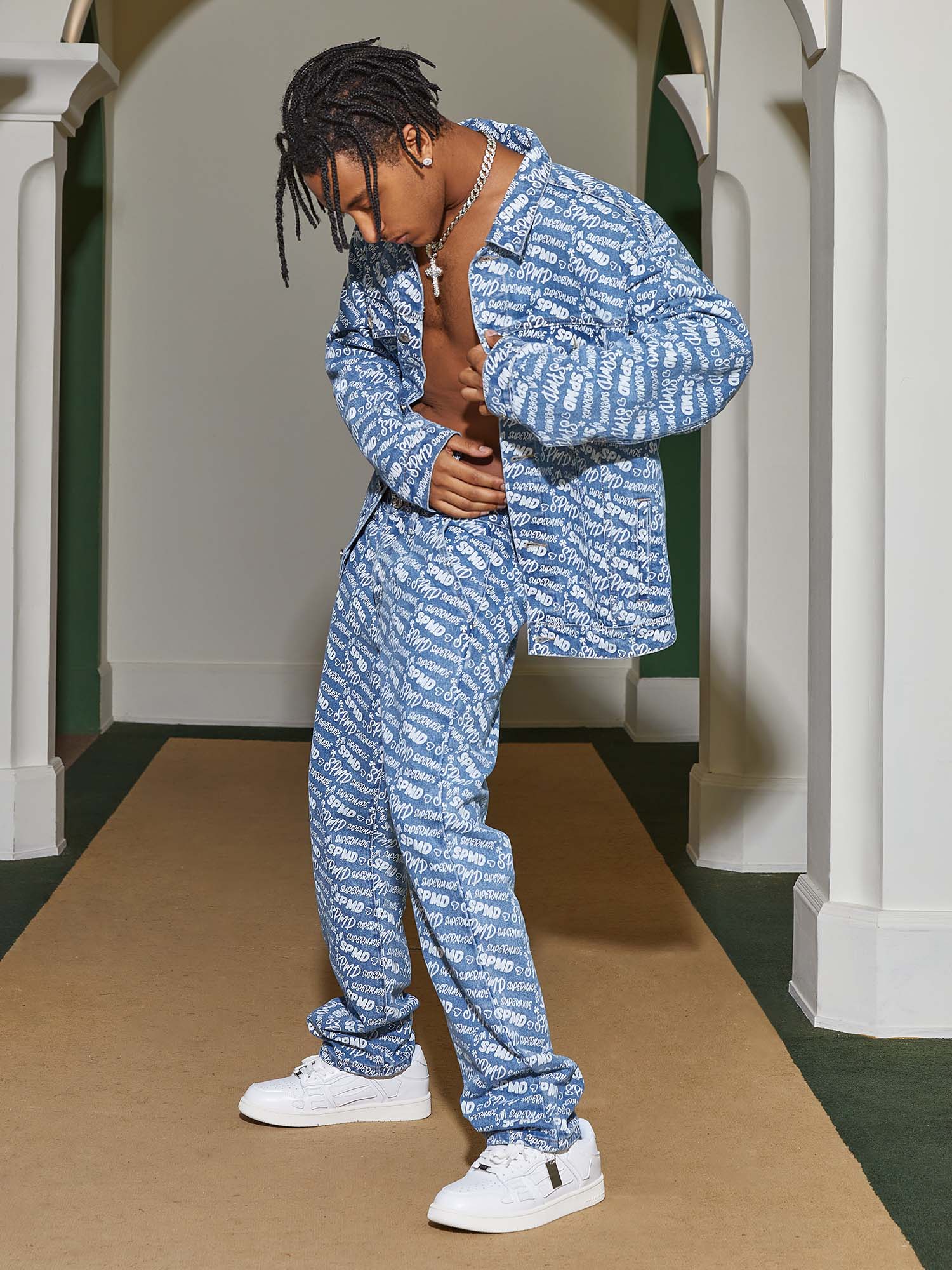 Thesupermade High Street Versatile Denim Set-1719