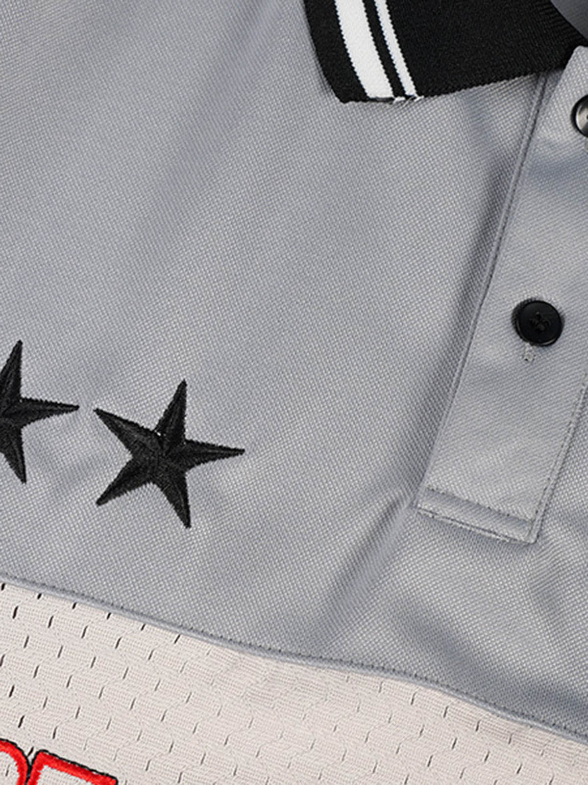 Retro Sports Jersey Polo Shirt