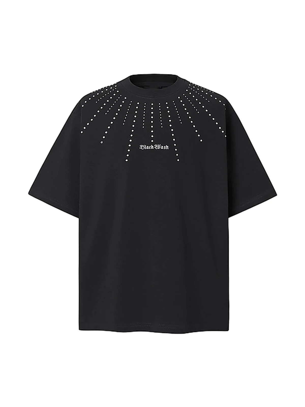 Heavy Rhinestone Short-Sleeve T-shirt