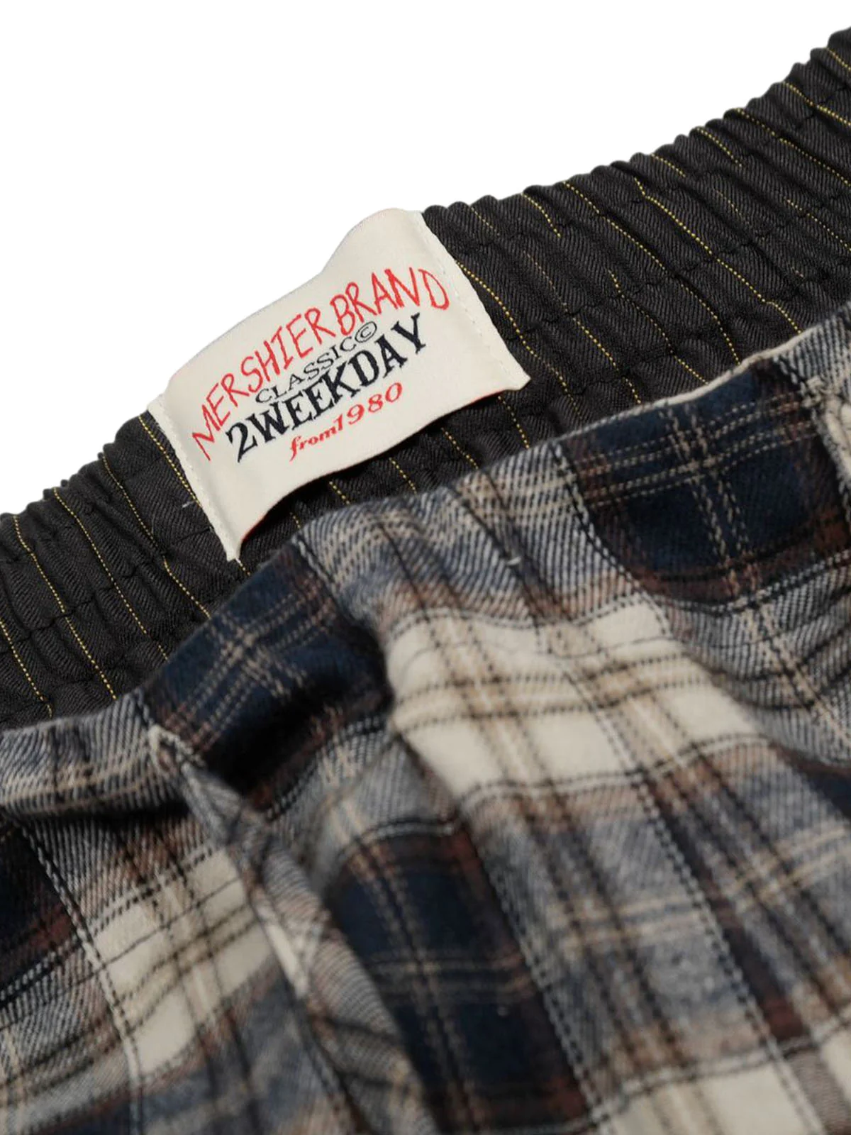 Plaid Patterned Drawstring Pants