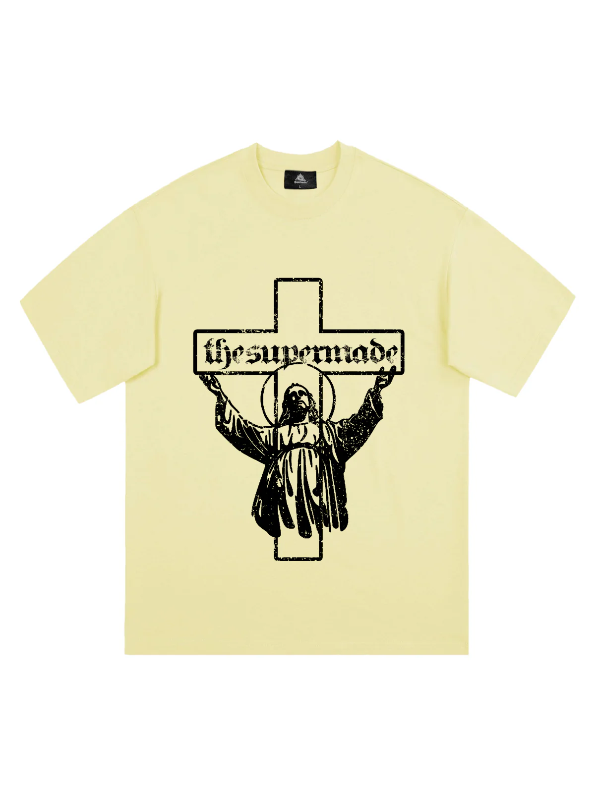 Original Distressed Cross Graphic T-Shirt