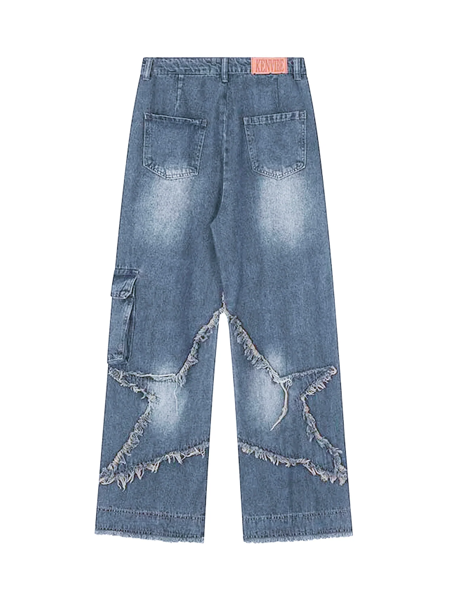Thesupermade Patch Embroidered Straight-leg Jeans - 1572