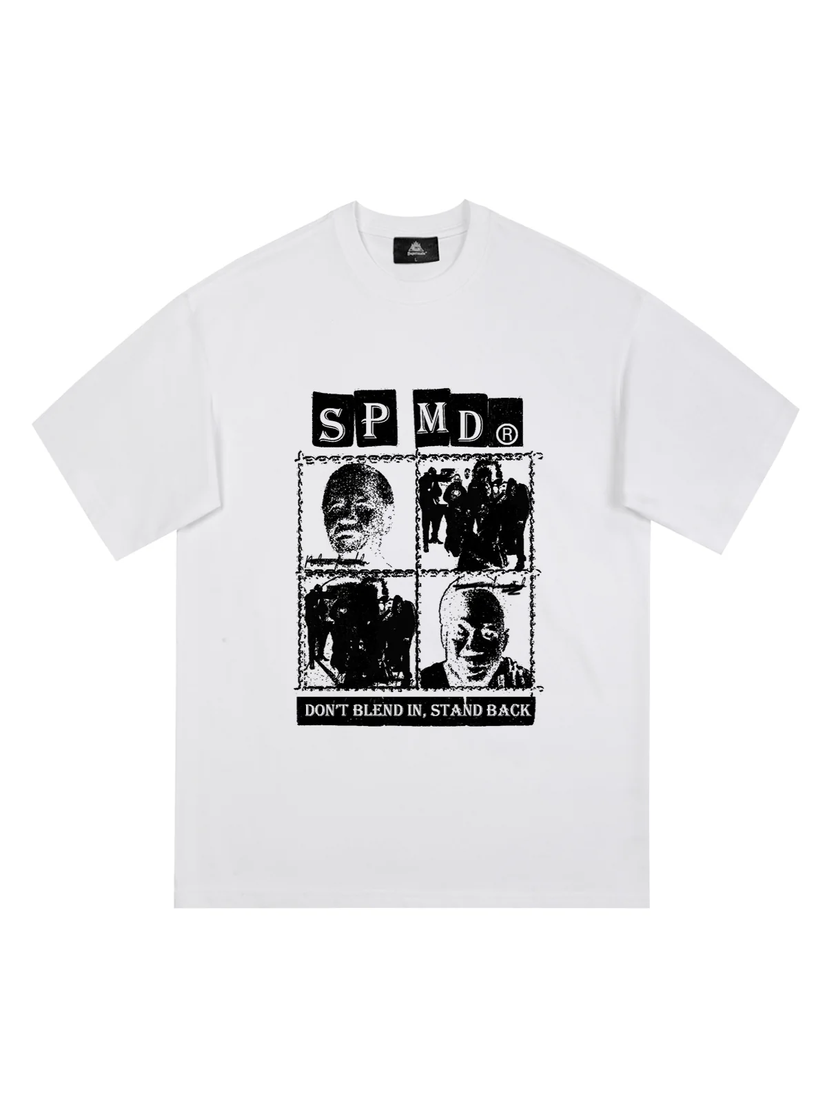 Original Street Protrait Graphic Print T-Shirt